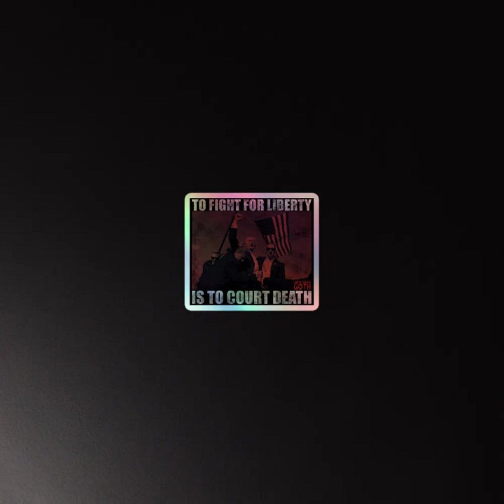 Courting Death - Trump Holographic Sticker product image (2)