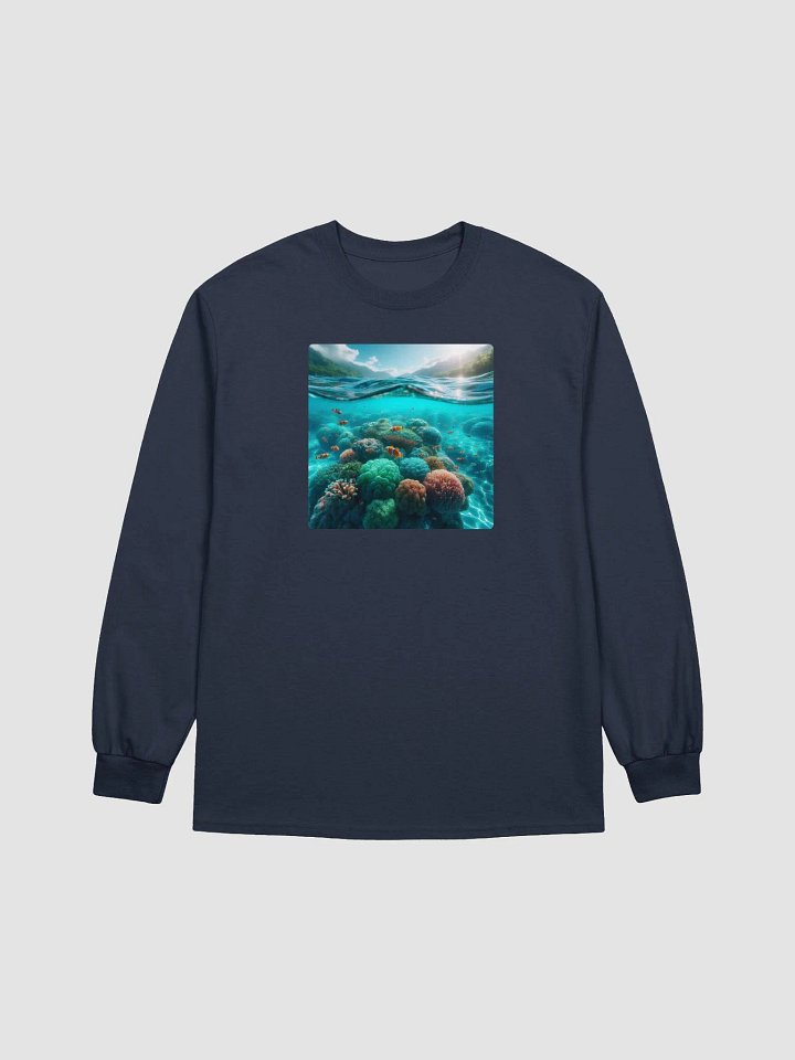 Classic Comfort Long Sleeve Tee | AI Design underwater beauty product image (1)