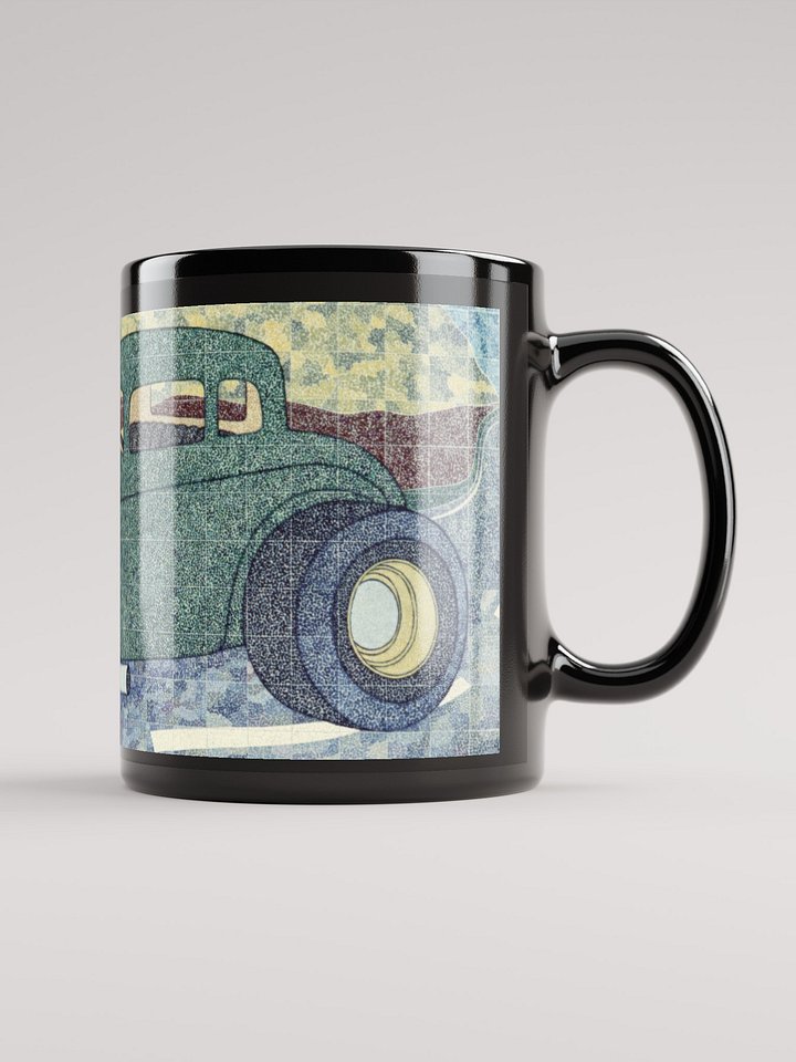 Green Hotrod Black Glossy Mug product image (2)
