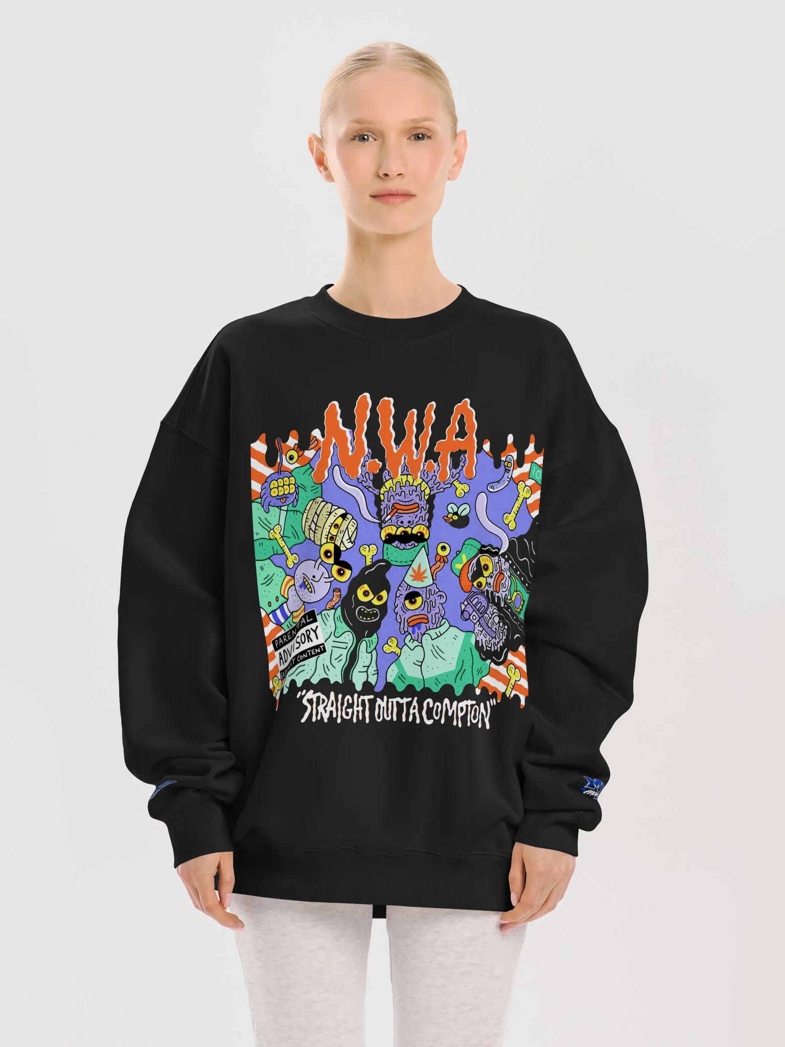 Chaotic Alien Graphic Crewneck product image (14)
