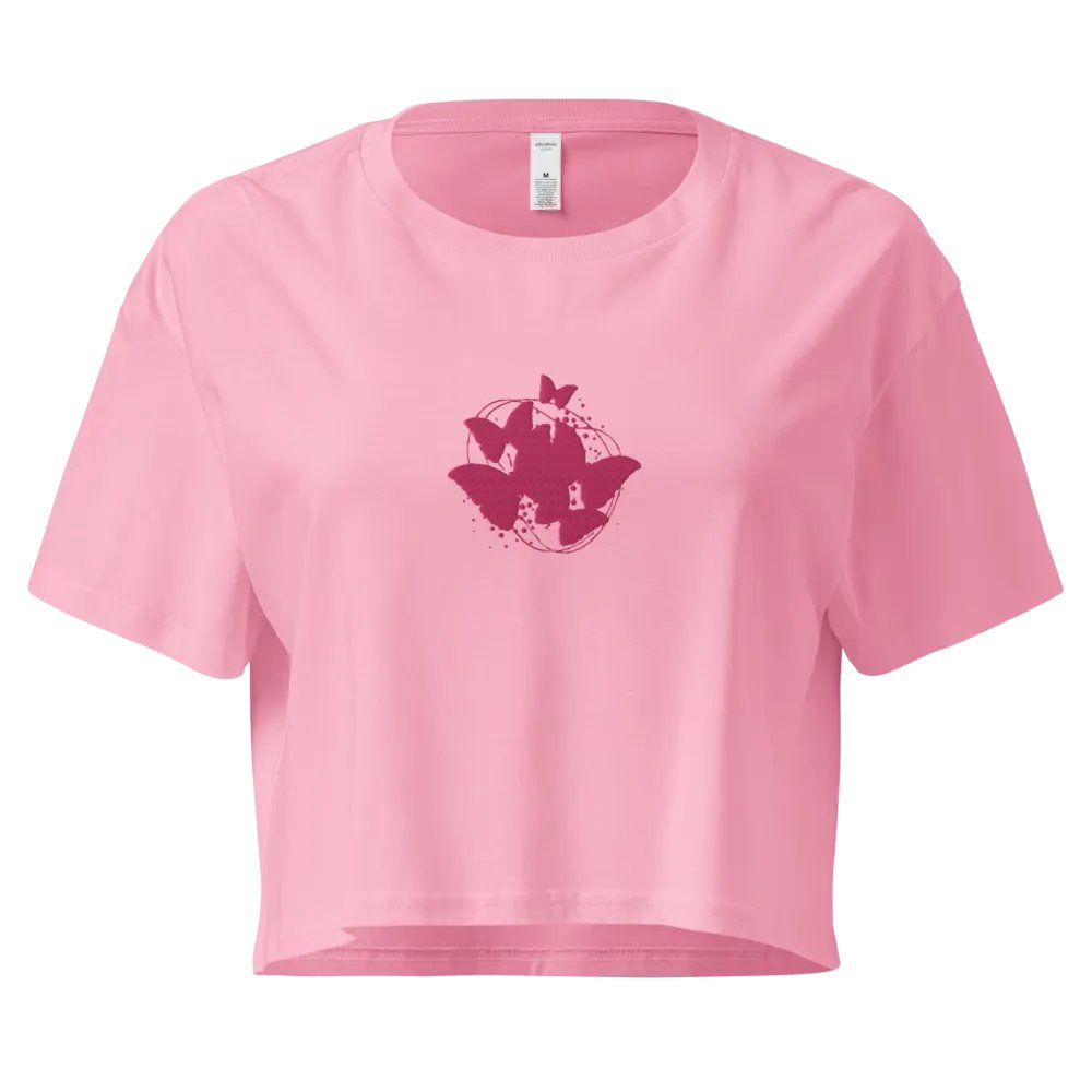 Butterfly: Womens crop t-shirt product image (1)