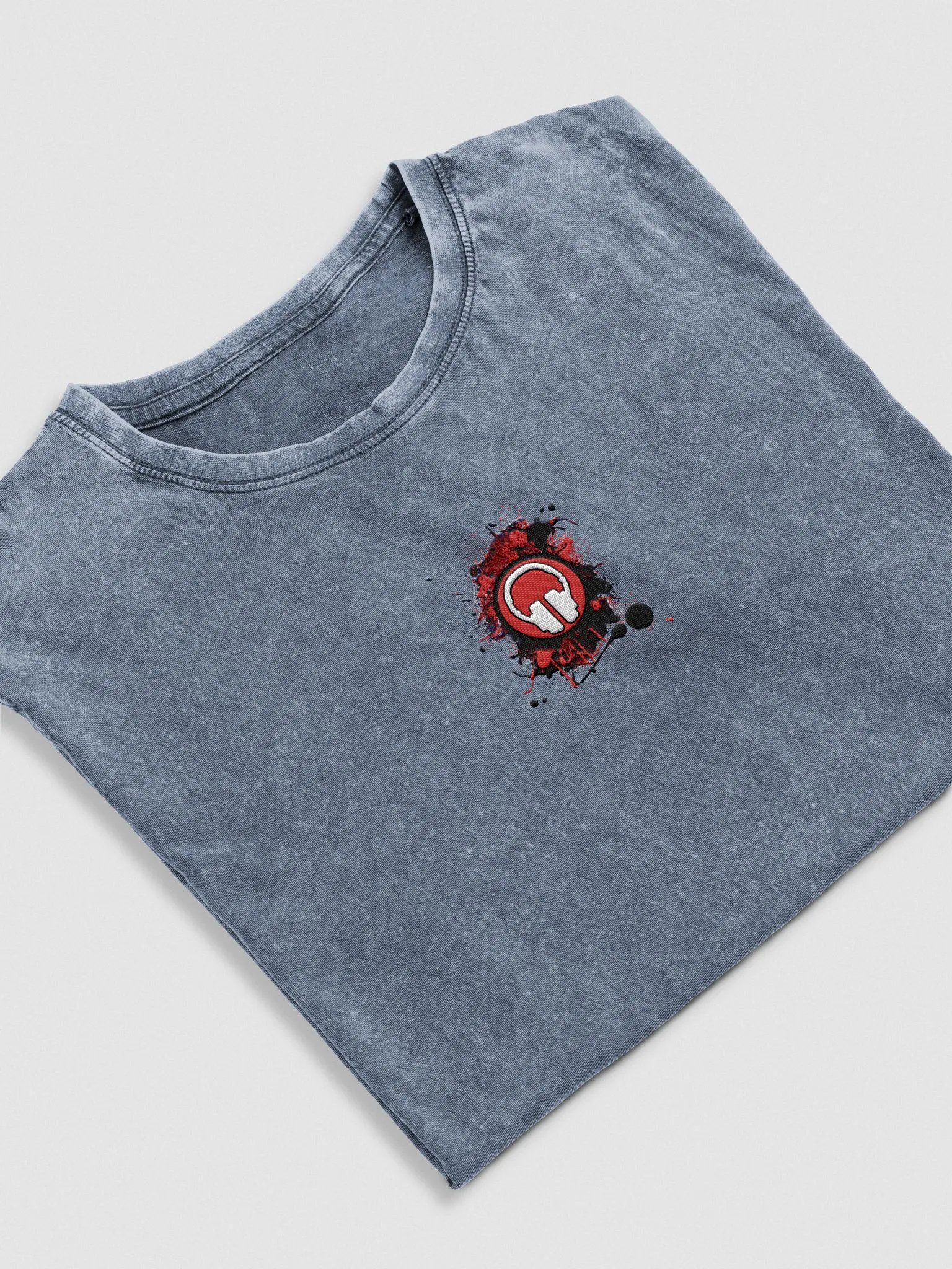 Front & Centre Paint Splat Headphones Embroidered Husky Denim T-Shirt product image (11)