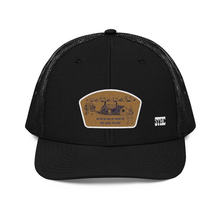 Joshua 24:15 3D Puff Trucker Hat product image (1)
