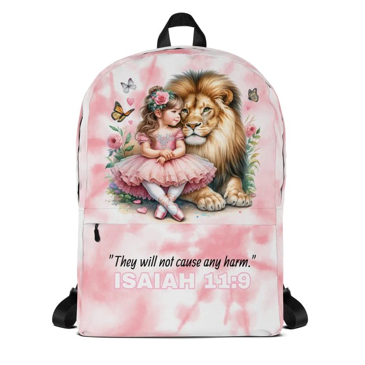 “They Will Not Cause Any Harm” Pink Tie Dye Backpack product image (1)