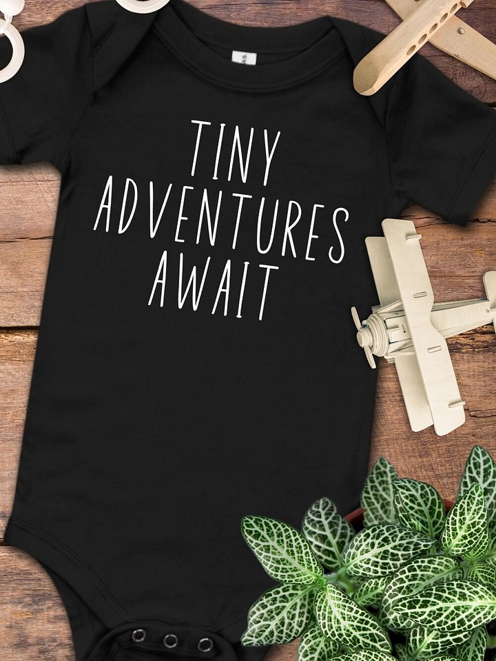 Tiny Adventures Await Baby One Piece product image (1)