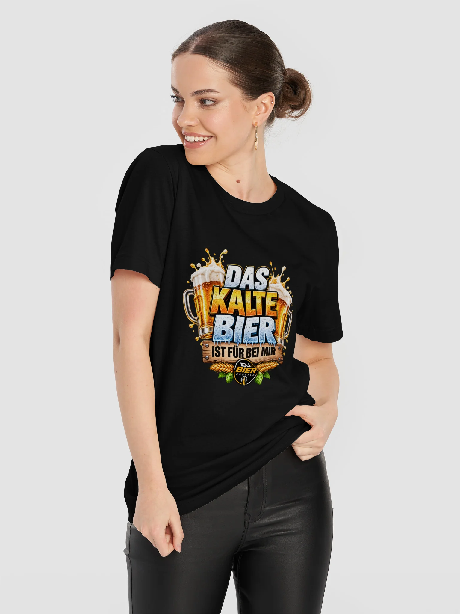 Das kalte Bier ist für bei mir (Schriftzug) T-Sirt product image (11)