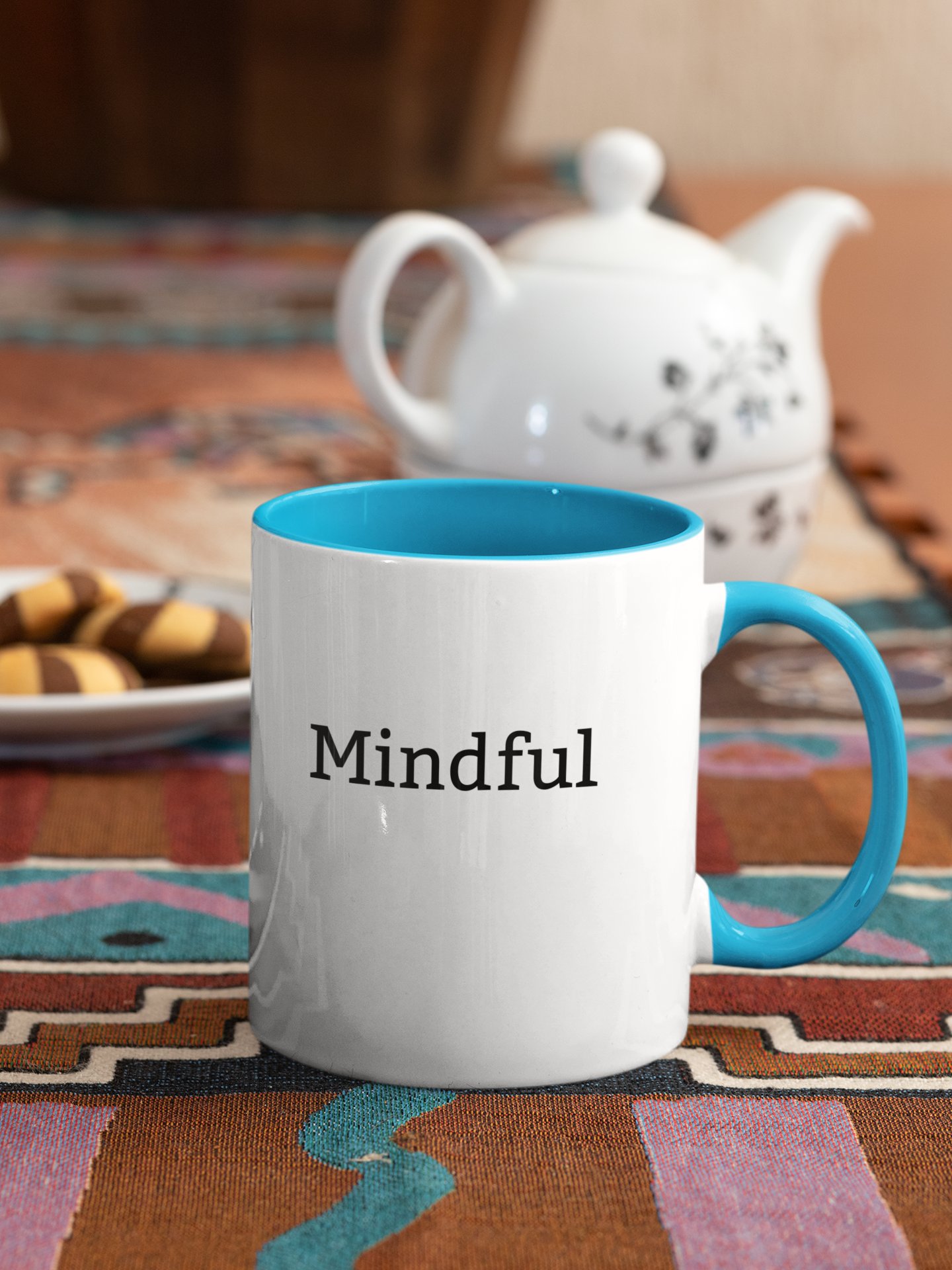 “Mindful” My Vibe Ceramic Mug with Color product image (1)