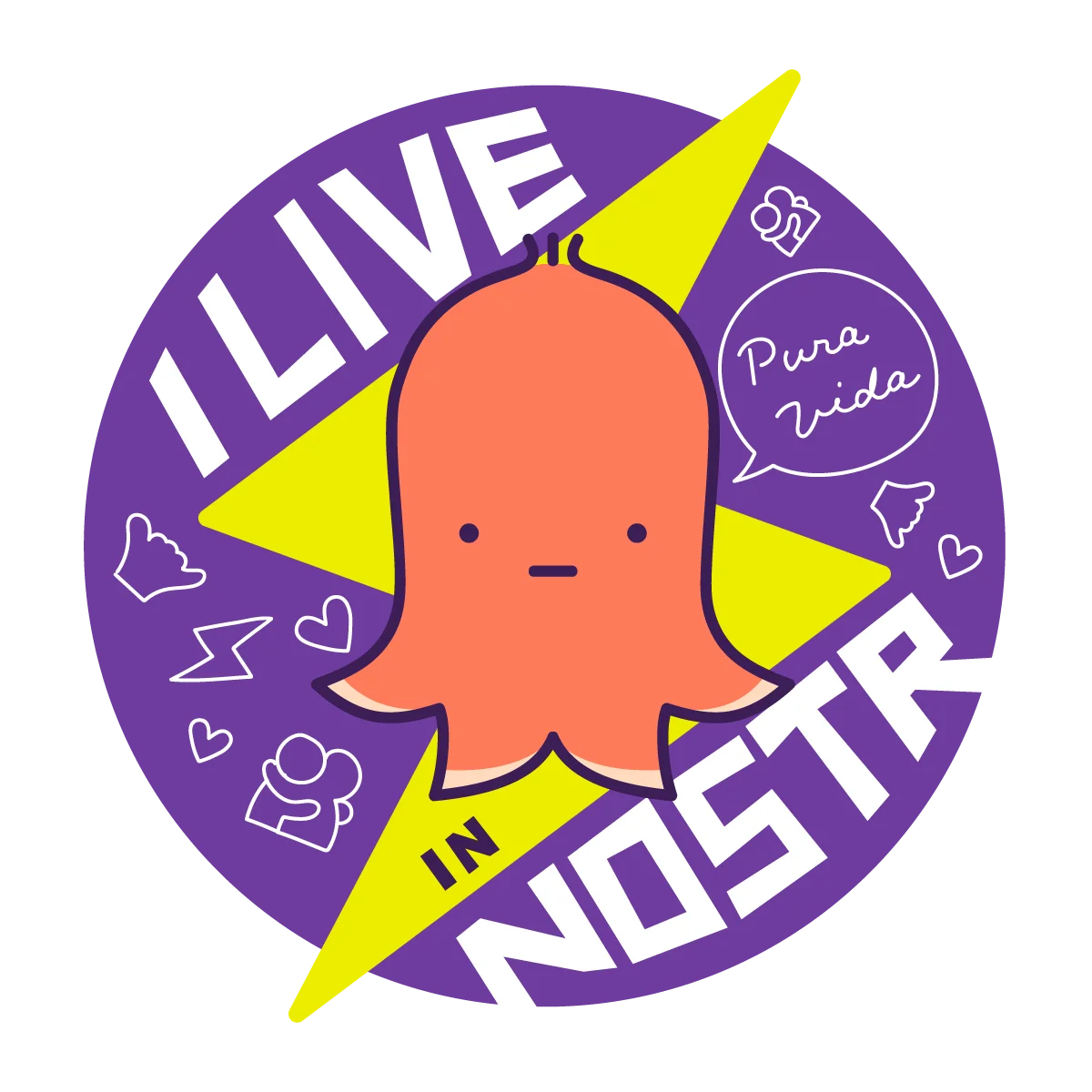 I Live in Nostr 🐙⚡️ product image (9)