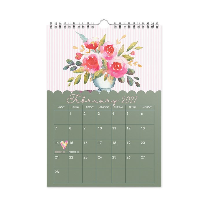 Bloom Through the Seasons: A Watercolor Calendar (July 2026 - June 2027) product image (2)