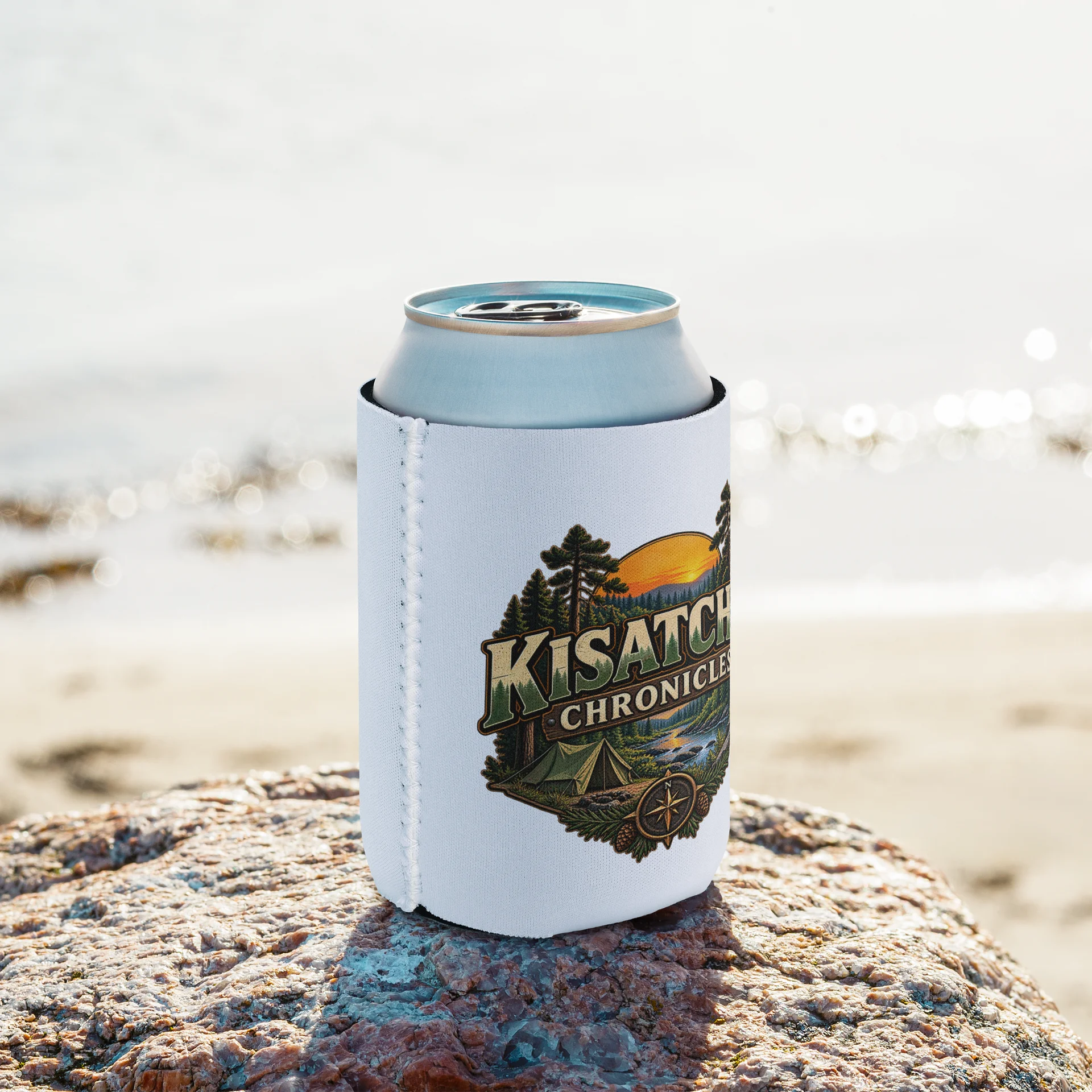 Kisatchie Chronicles Camping Logo Can Cooler product image (8)