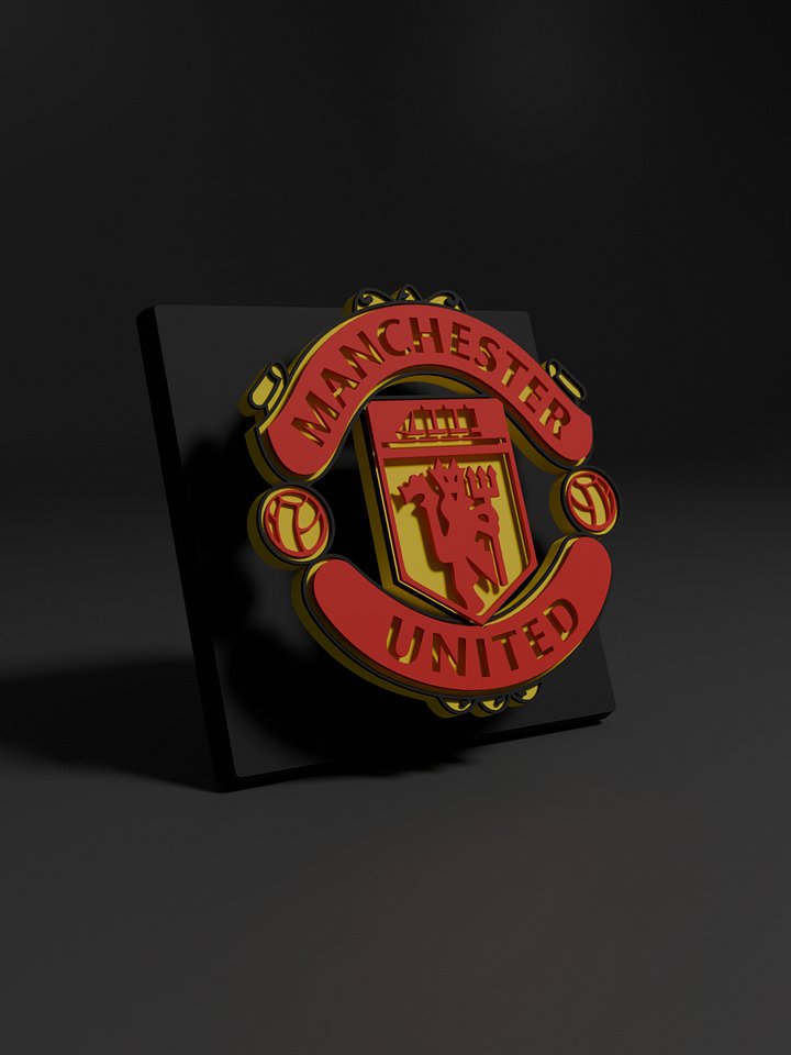Manchester United 3D Printed Floating Logo Sign (Digital File Only) product image (1)