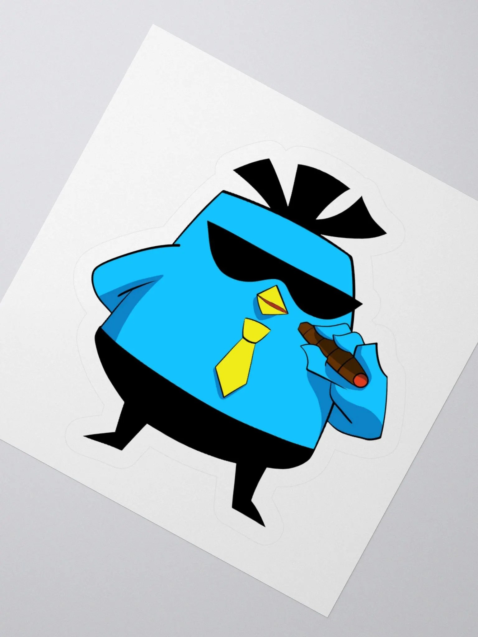 Cigar Chicken Vinyl Sticker product image (2)