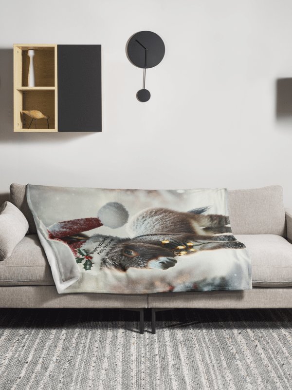 Merry Christmas Donkey Blanket product image (2)