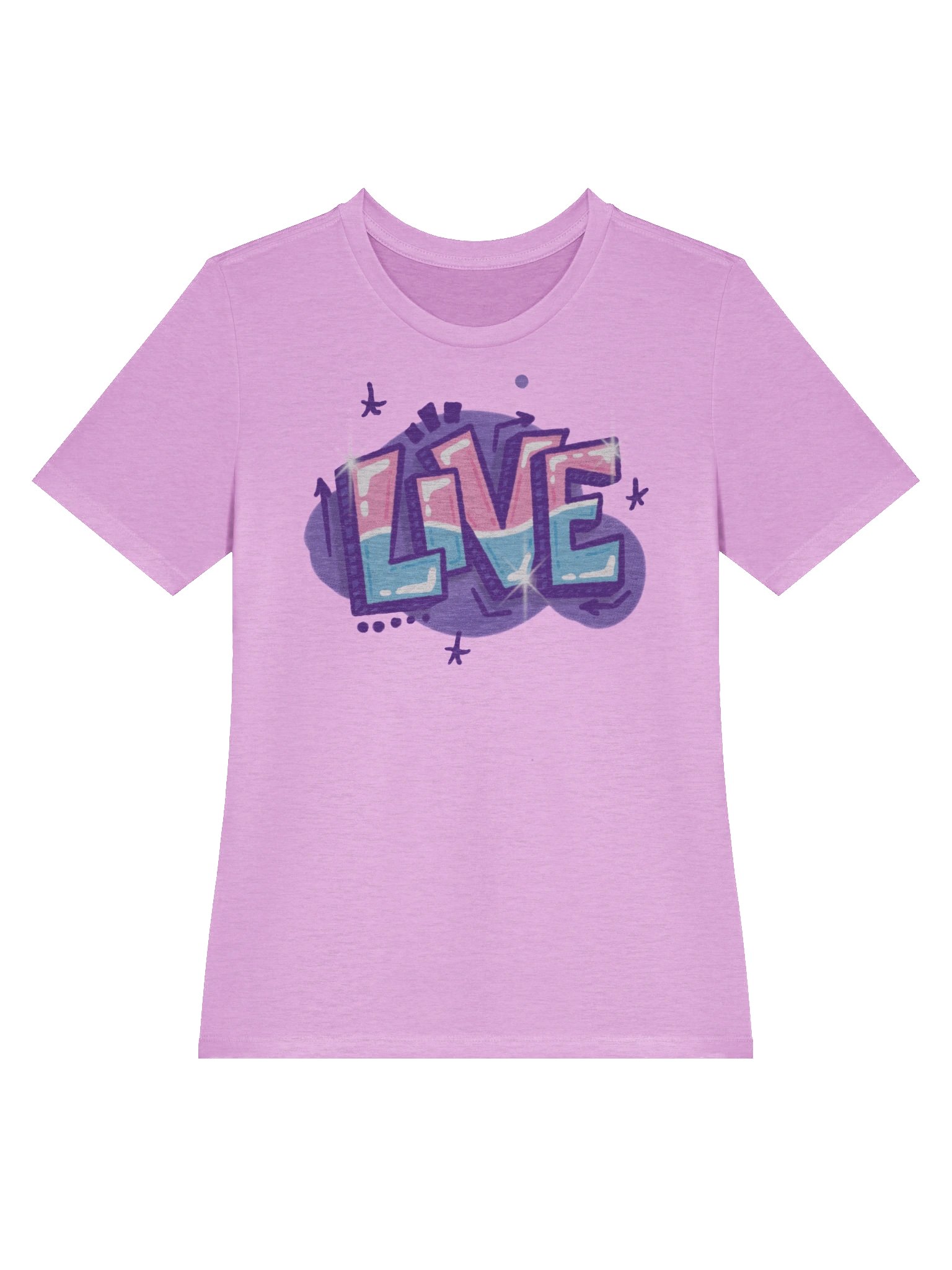 "LIVE" - Kawaiifiti Style - Women's Relaxed-fit T-Shirt (Light) product image (12)