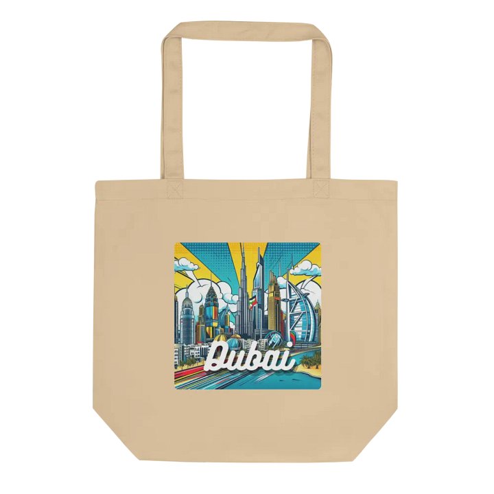 Econscious Eco-Friendly Tote Bag | AI Design dubai city product image (1)