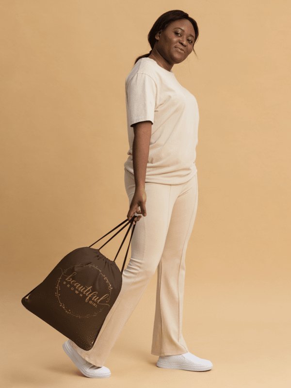 Beautiful Brown Girl Signature Drawstring Bag product image (1)