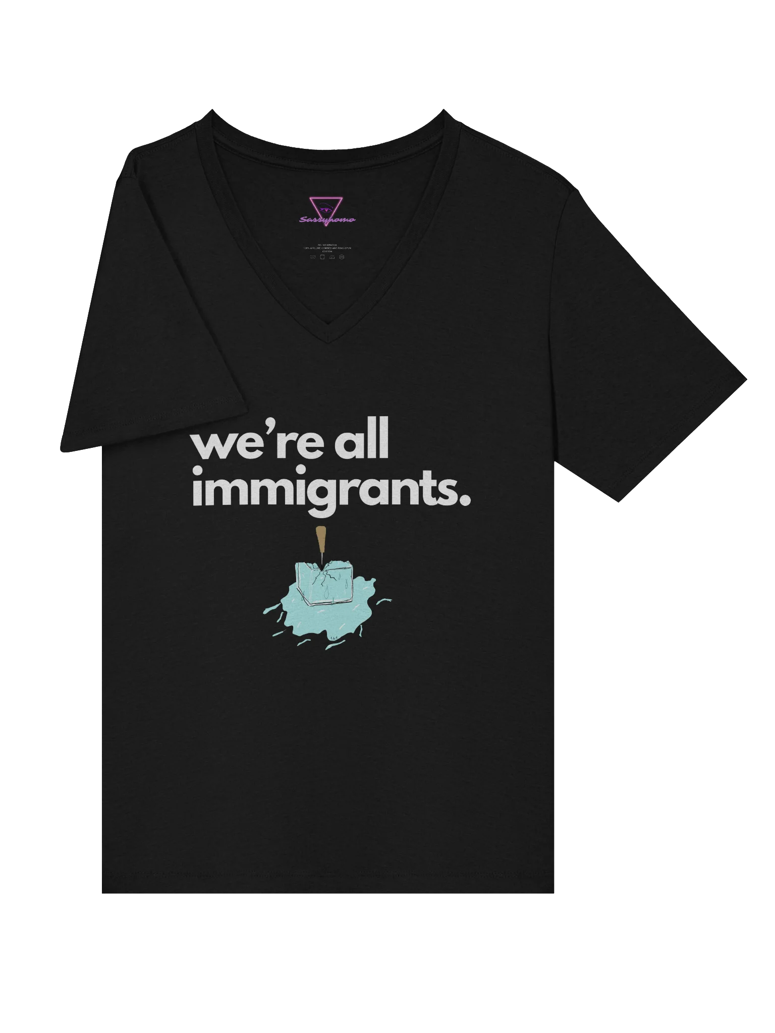 We're All Immigrants Vneck tee product image (23)