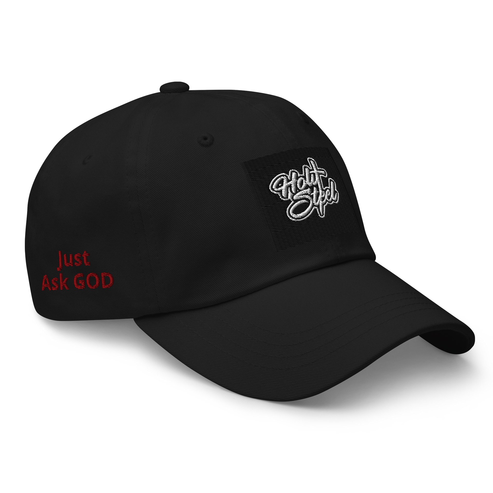 Holy Steel Cursive Dad Hat product image (2)