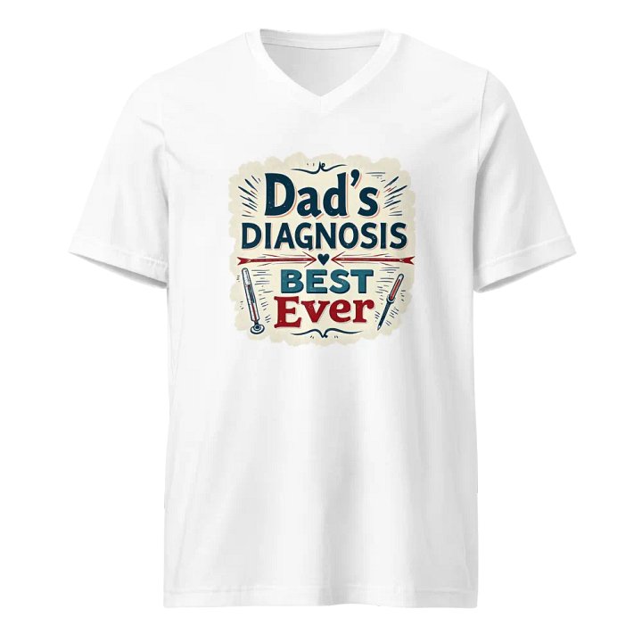 Best Ever Dad's Diagnosis v-neck Tee product image (1)