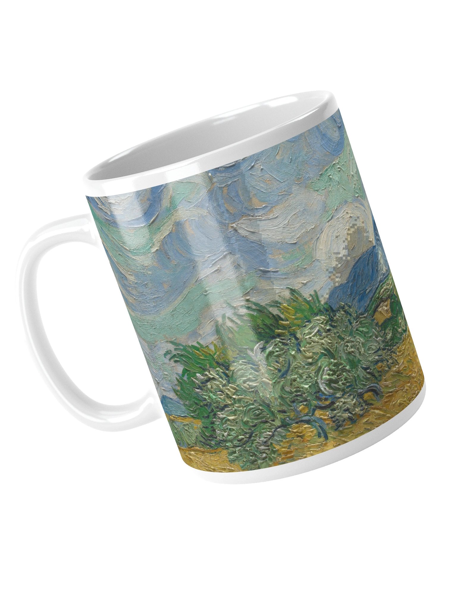 Wheat Field with Cypresses (Vincent van Gogh) Mug product image (6)
