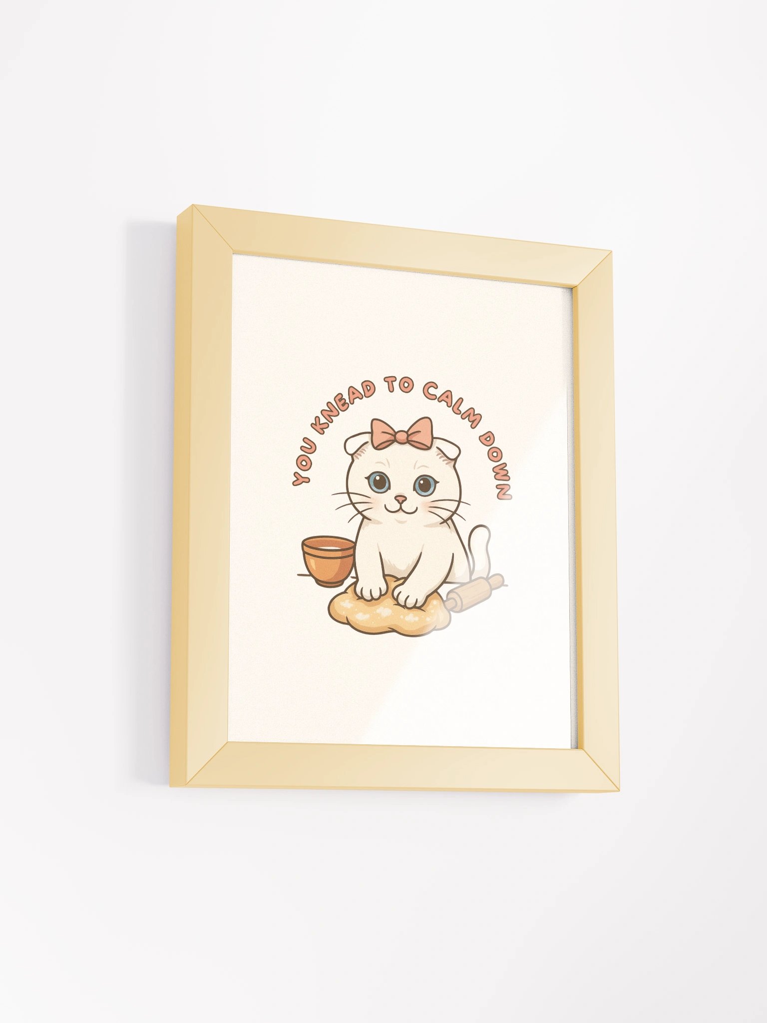 Knead to Calm Down Framed Artwork - The Life of a Loaf Collection product image (8)