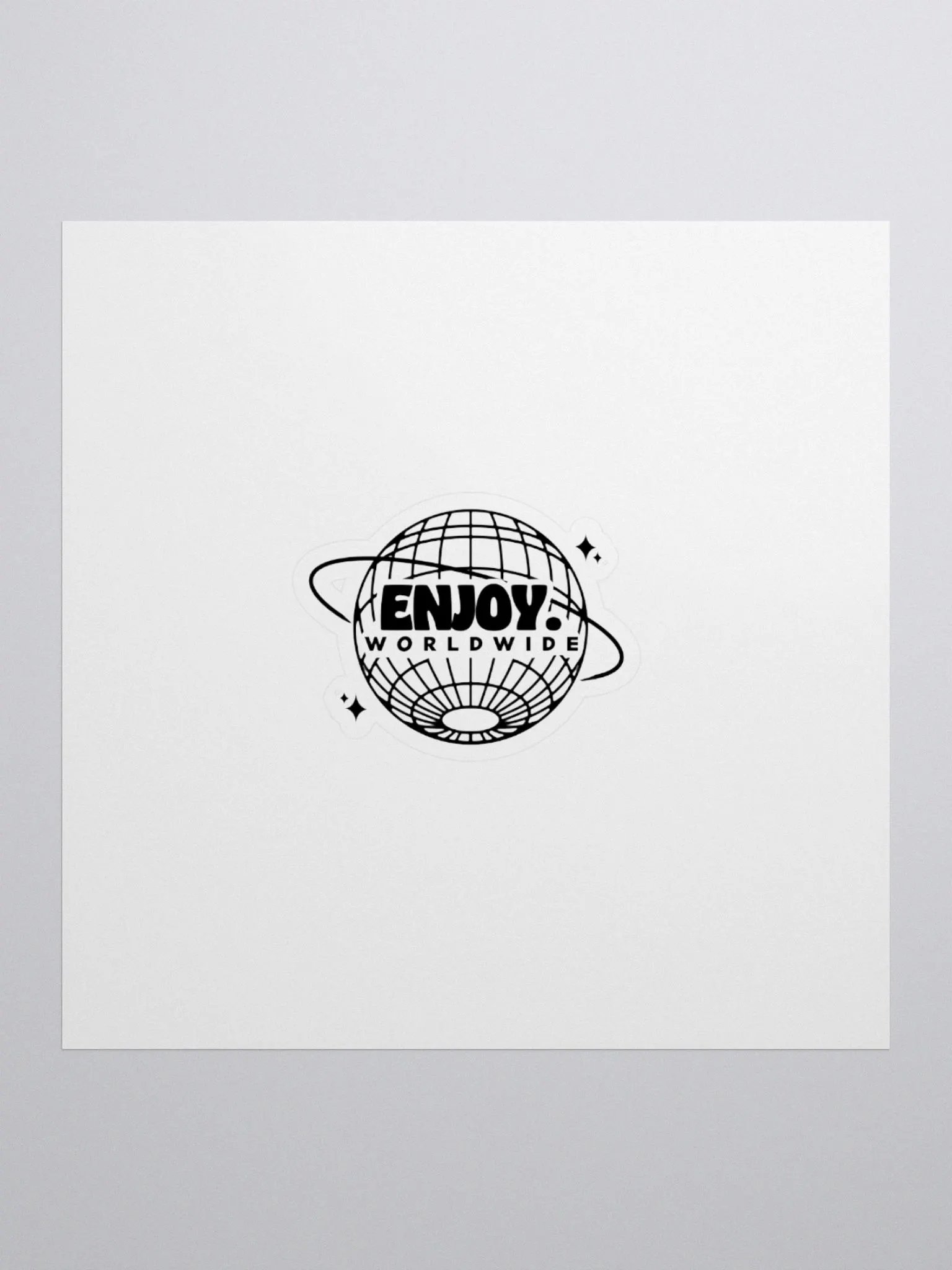 Enjoy Globe Sticker product image (1)