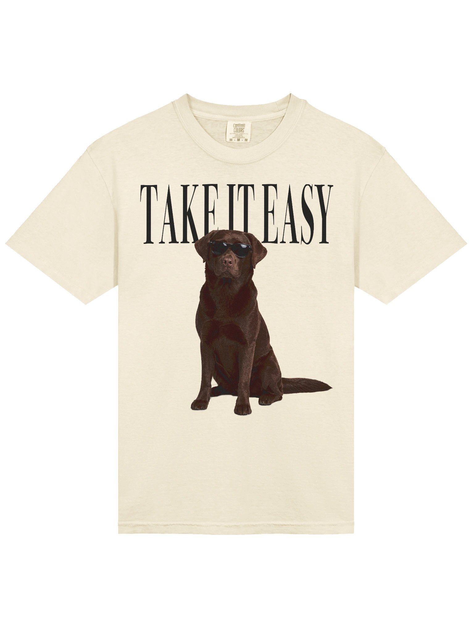 Take It Easy '90s Pop Vintage-Style T-Shirt for Labrador Retriever(Chocolate) Lovers product image (6)