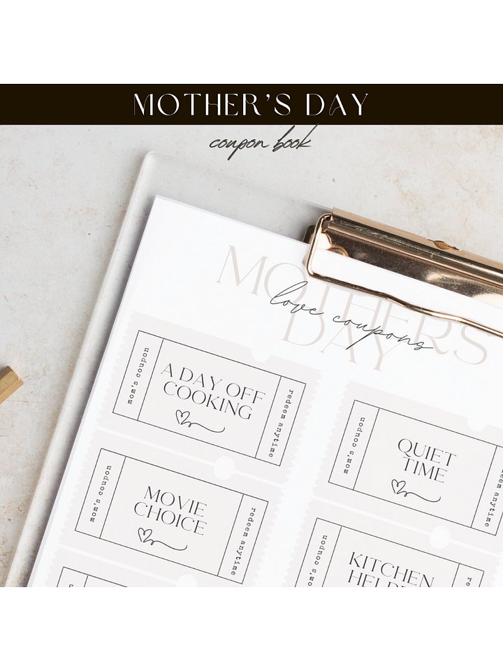 Happy Mother’s Day Coupon Book product image (1)