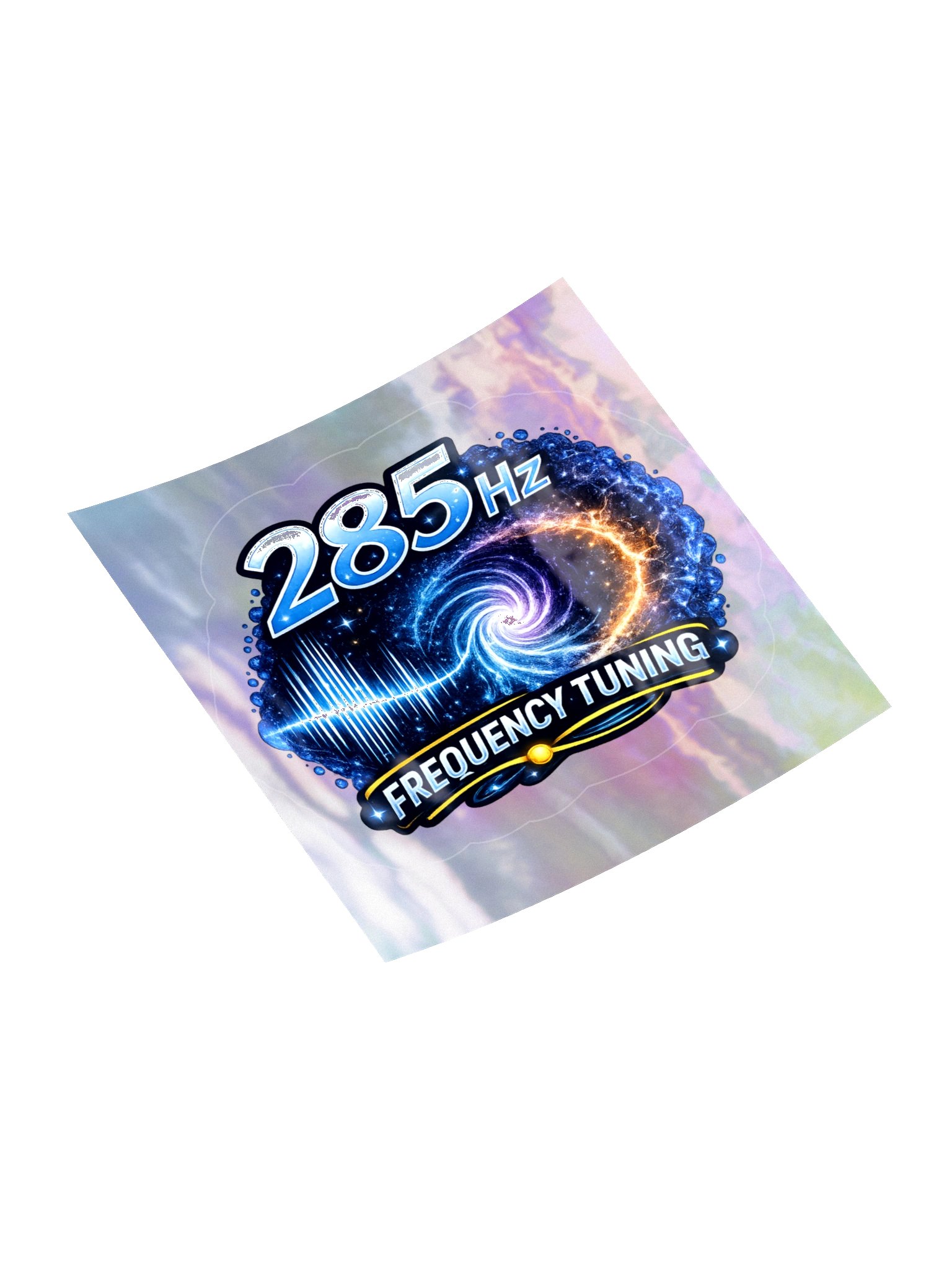 285 Hz Frequency Sticker on Holographic backing product image (11)