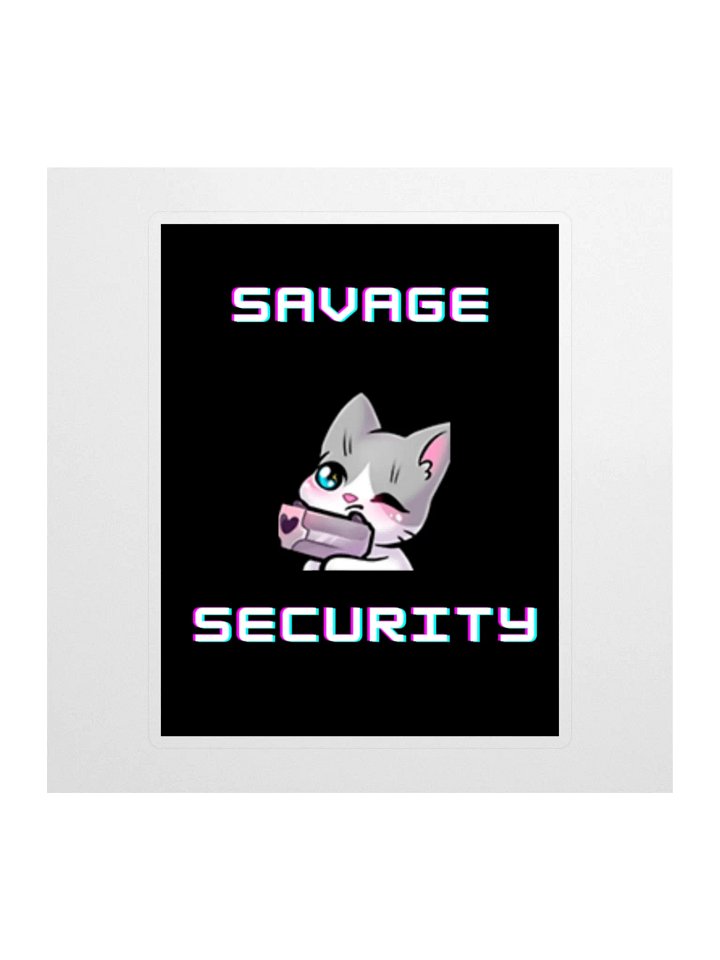 OG Savage Security Pew Pew Sticker! product image (1)