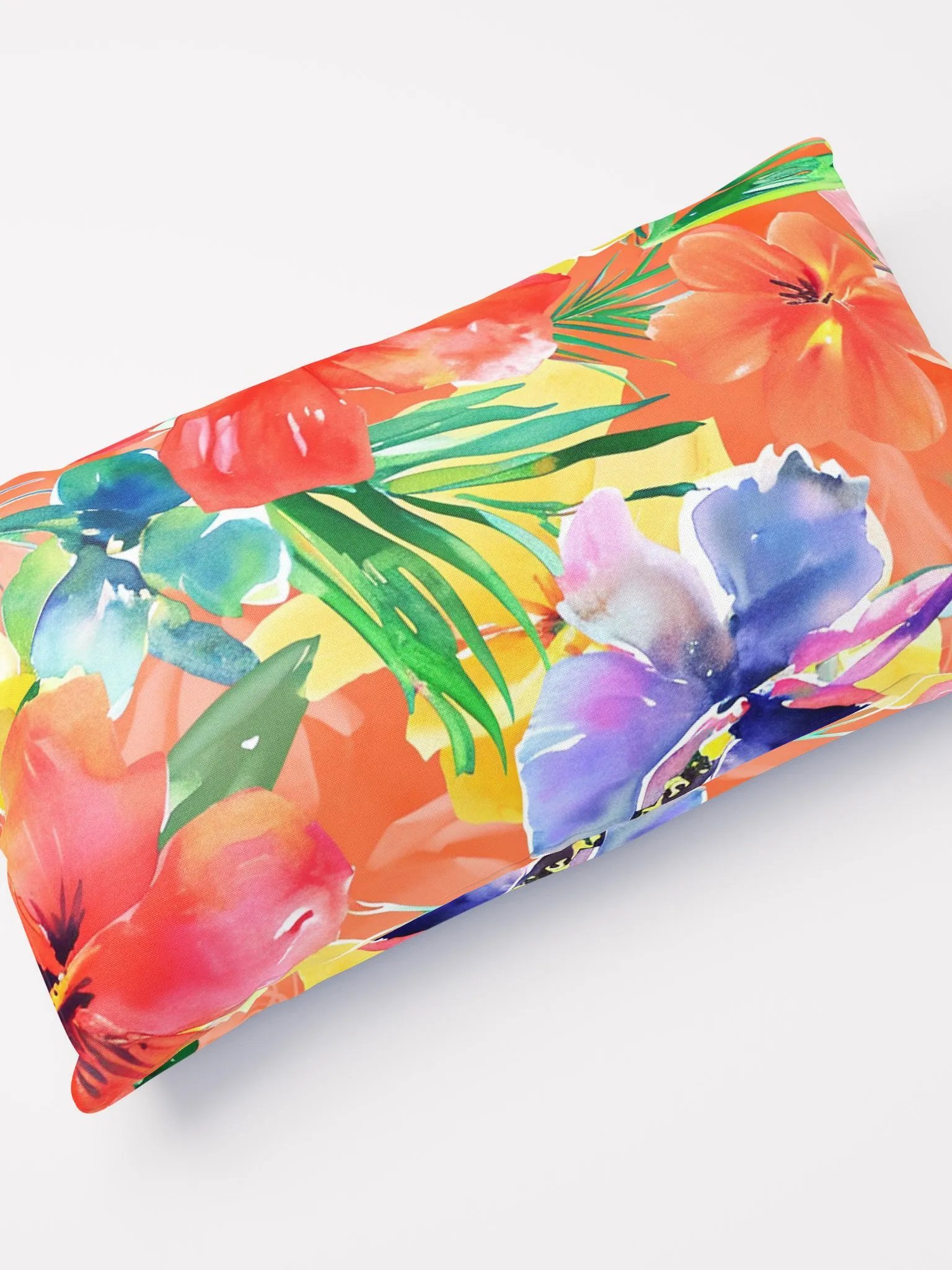 Throw Pillow - Tropical Floral Orange product image (4)