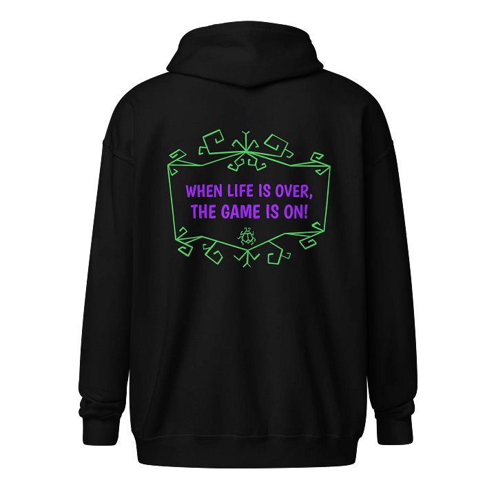 [UM Designs] Life Over, Game Over - Unisex Graphic Zip Hoodie product image (1)