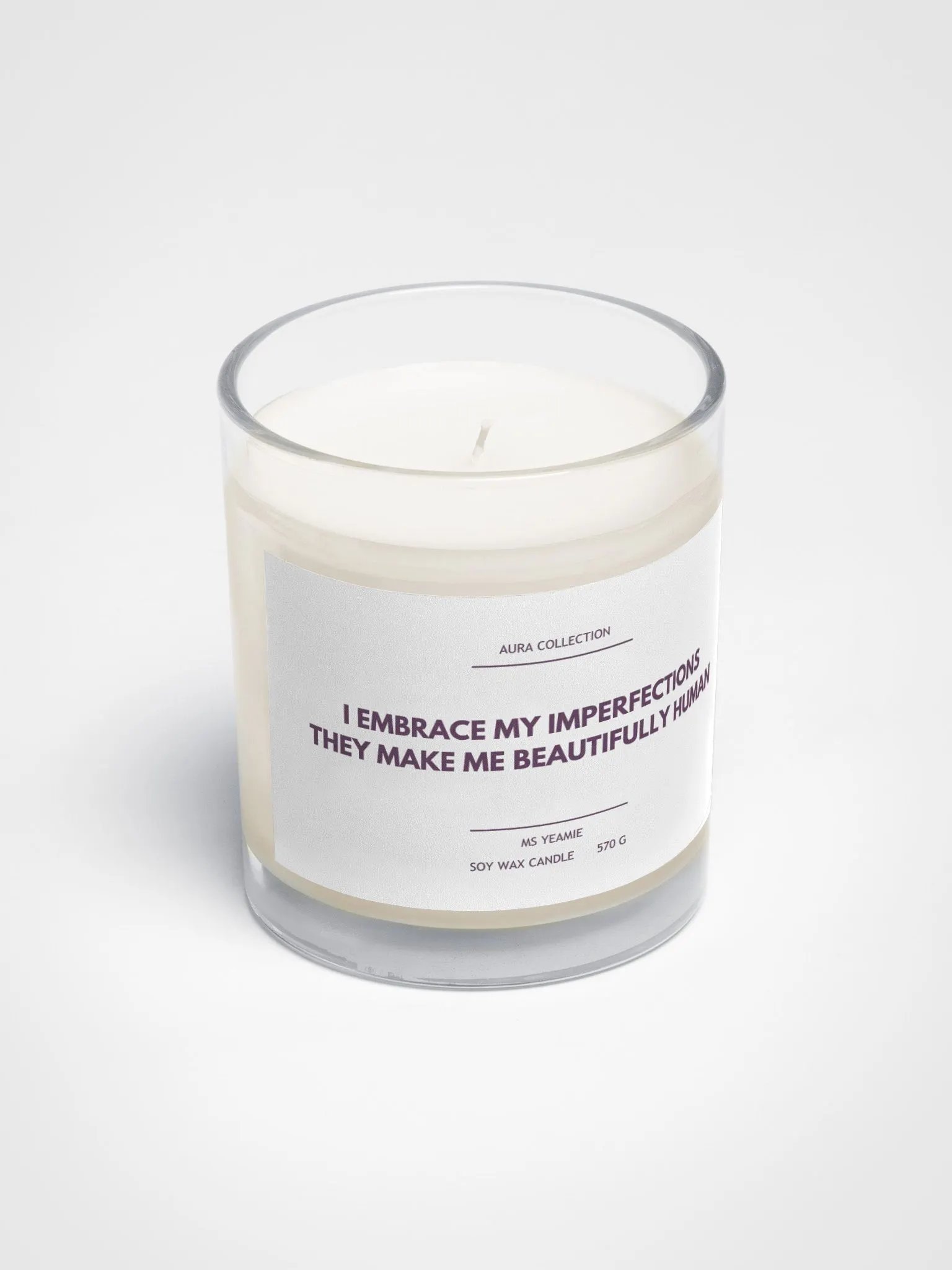 AURA COLLECTION : Embrace Imperfections Soy Wax Candle product image (2)