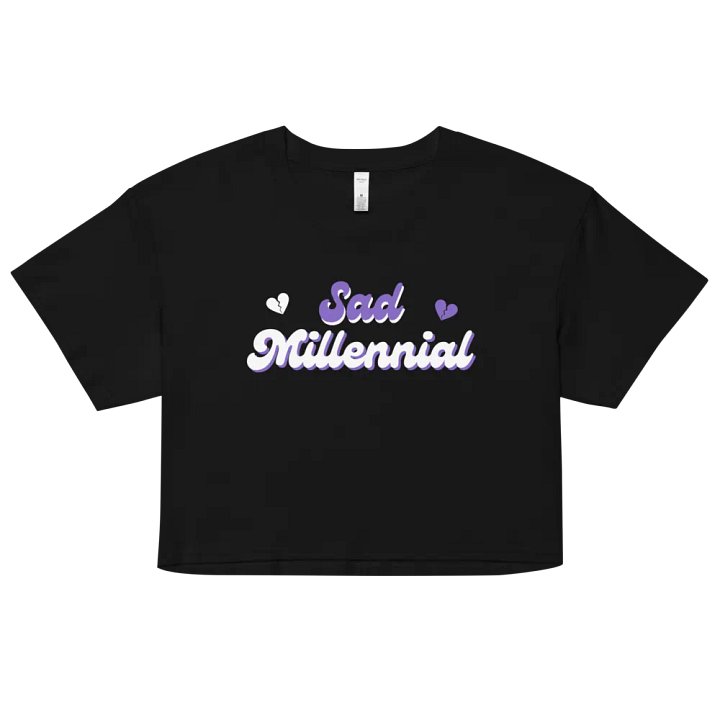 Sad Millennial Crop Top product image (2)