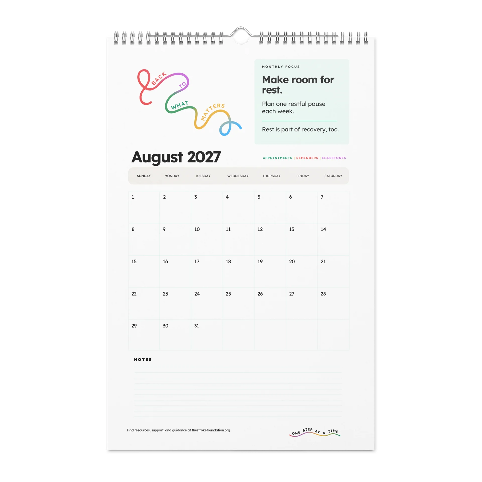 Back to What Matters — 2027 Wall Calendar product image (9)