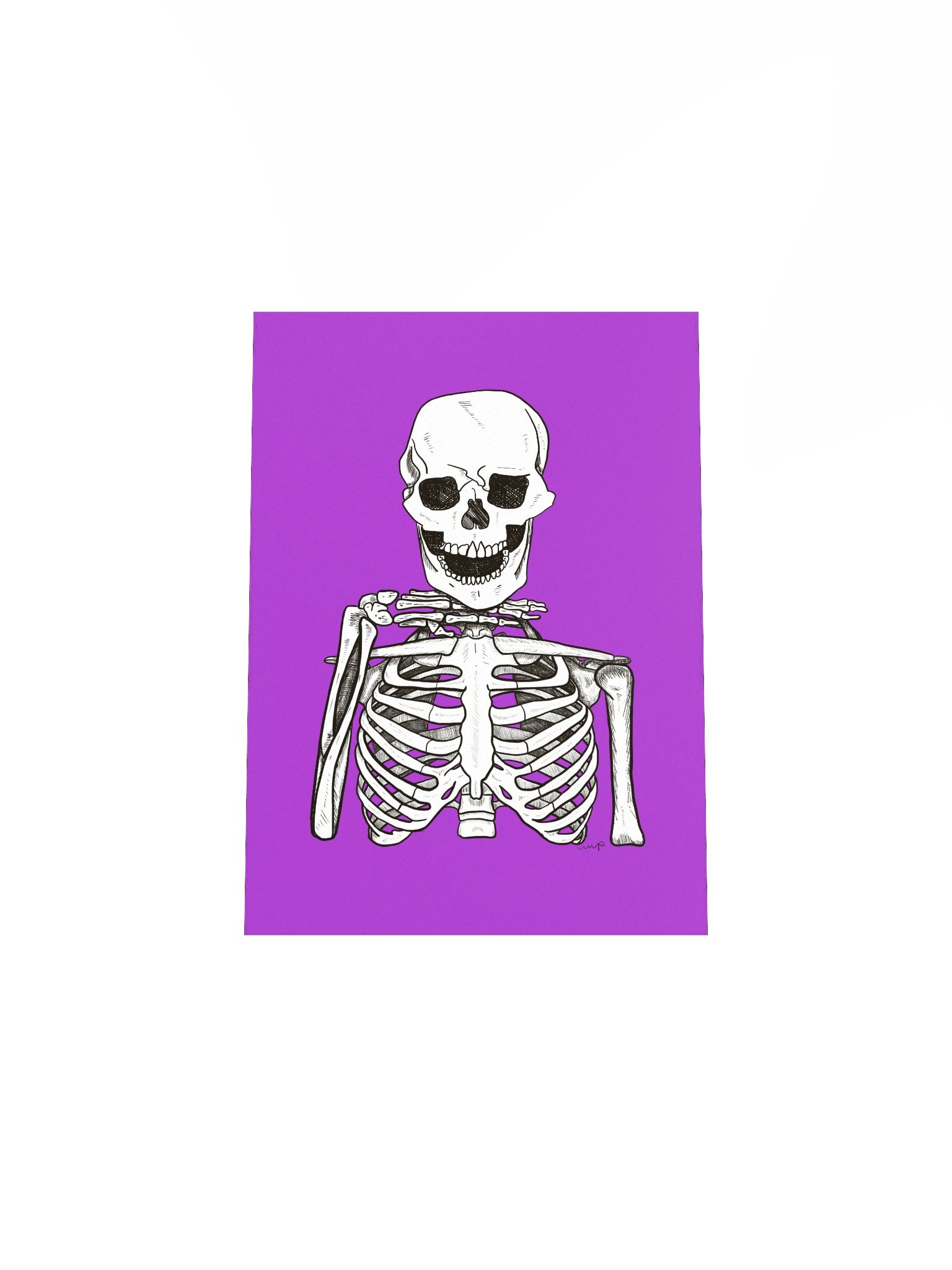Vivid Skeleton Matte Poster product image (4)
