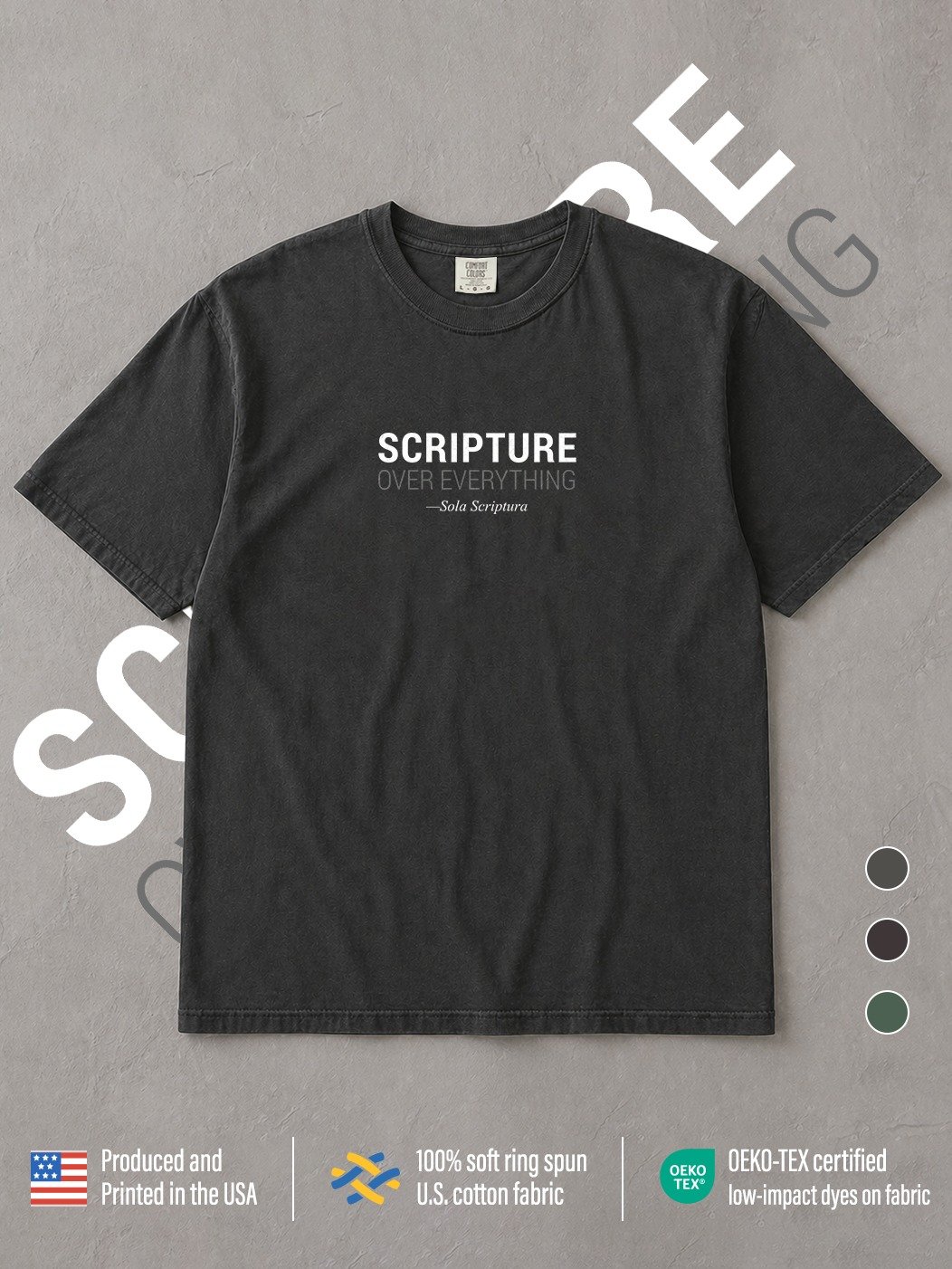 Scripture Over Everything Tee | Heavyweight product image (1)