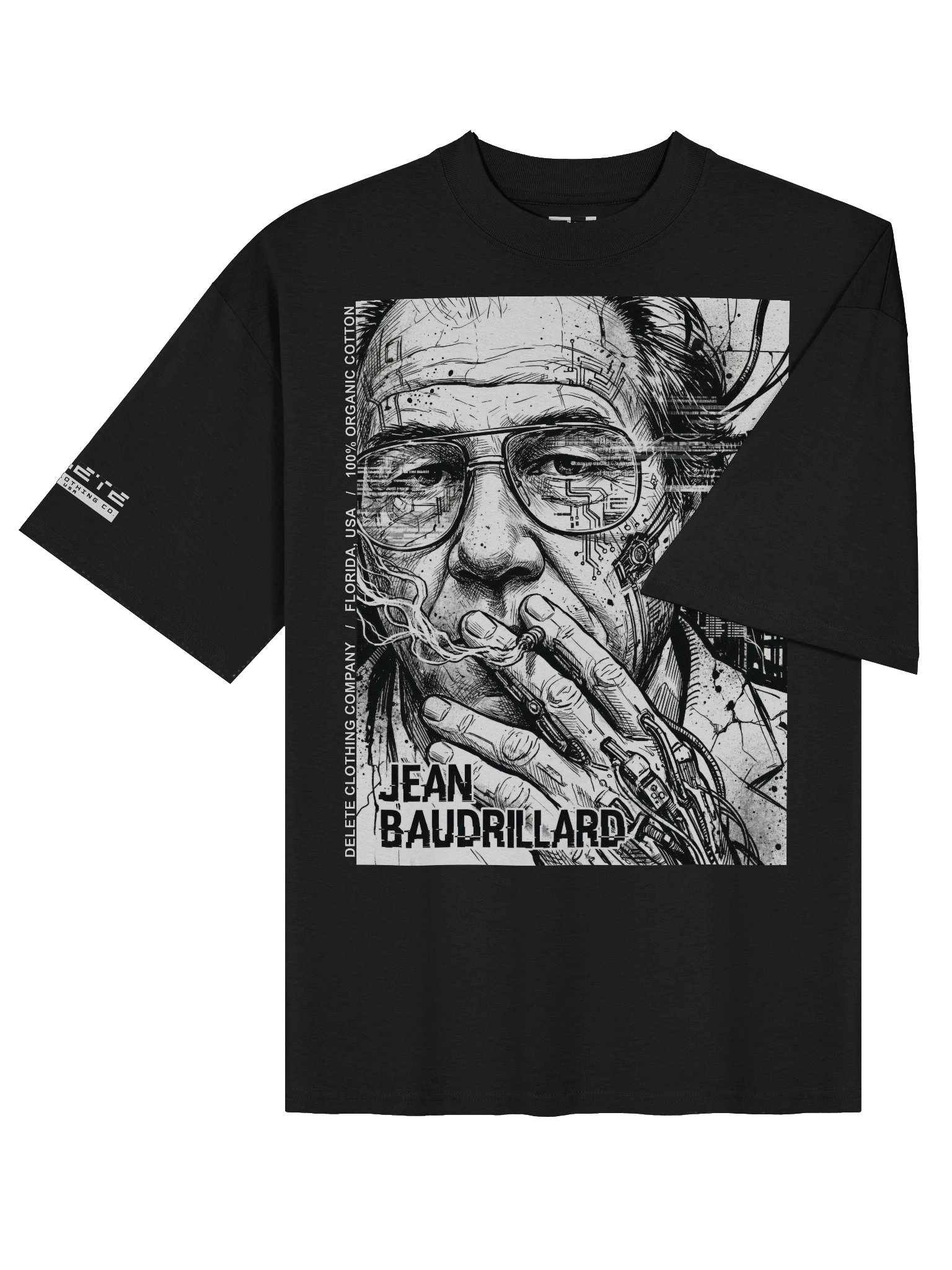 Delete "Baudrillard" Oversize T-Shirt product image (4)