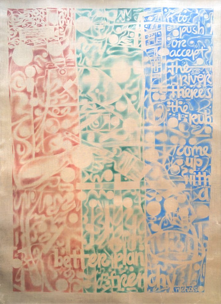 Cutting Bucket - Self-Portrait (1992) (52" x 70") Rolled Canvas Original product image (2)