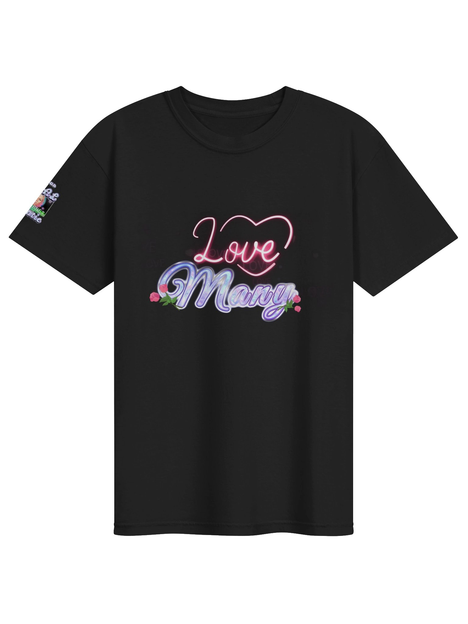 Love Many Neon Rose Graphic Tee product image (4)