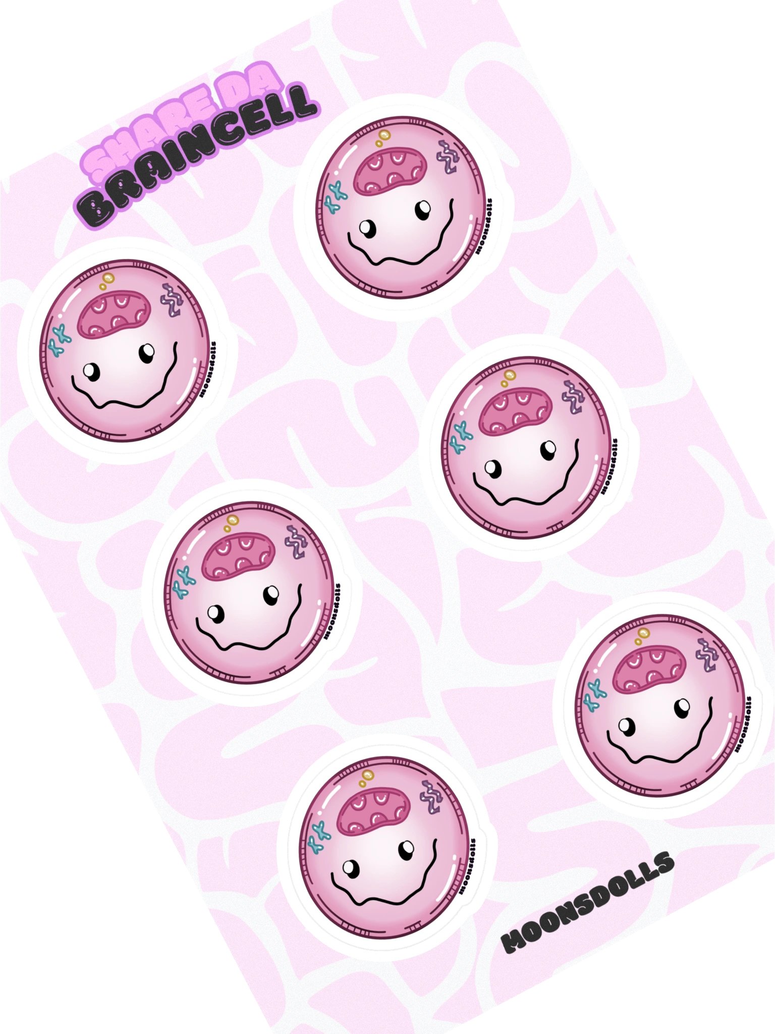 'share da braincell' sticker sheet product image (1)