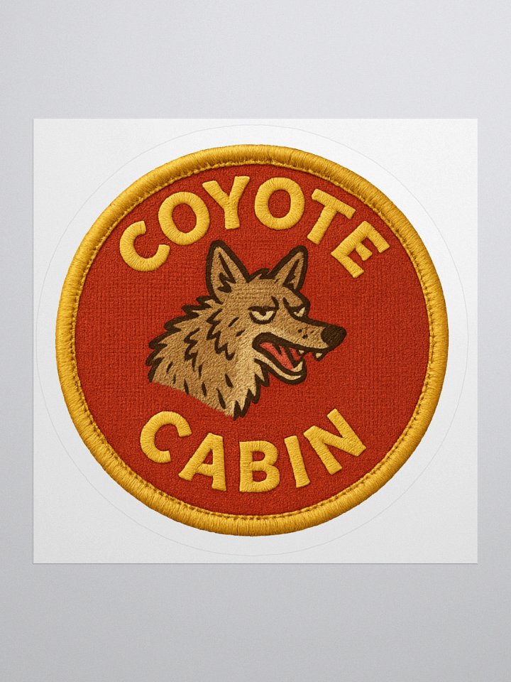 COYOTE CABIN STICKER BADGE product image (1)