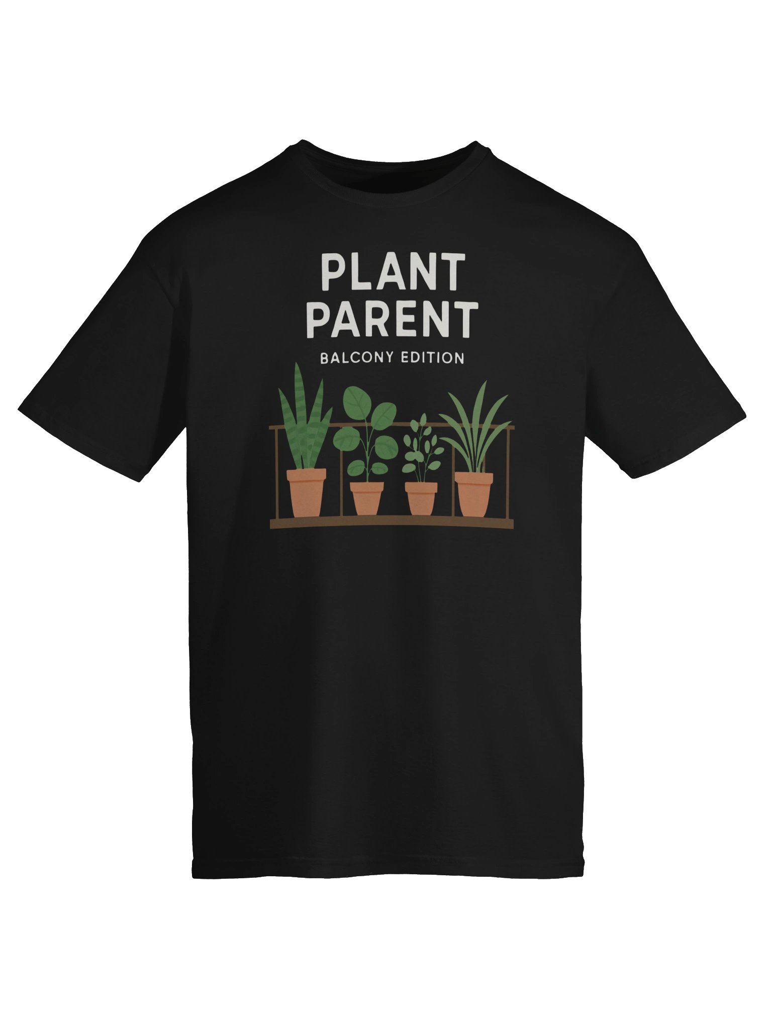 Plant Parent Balcony Edition T-Shirt – Minimal Urban Gardening Tee product image (6)