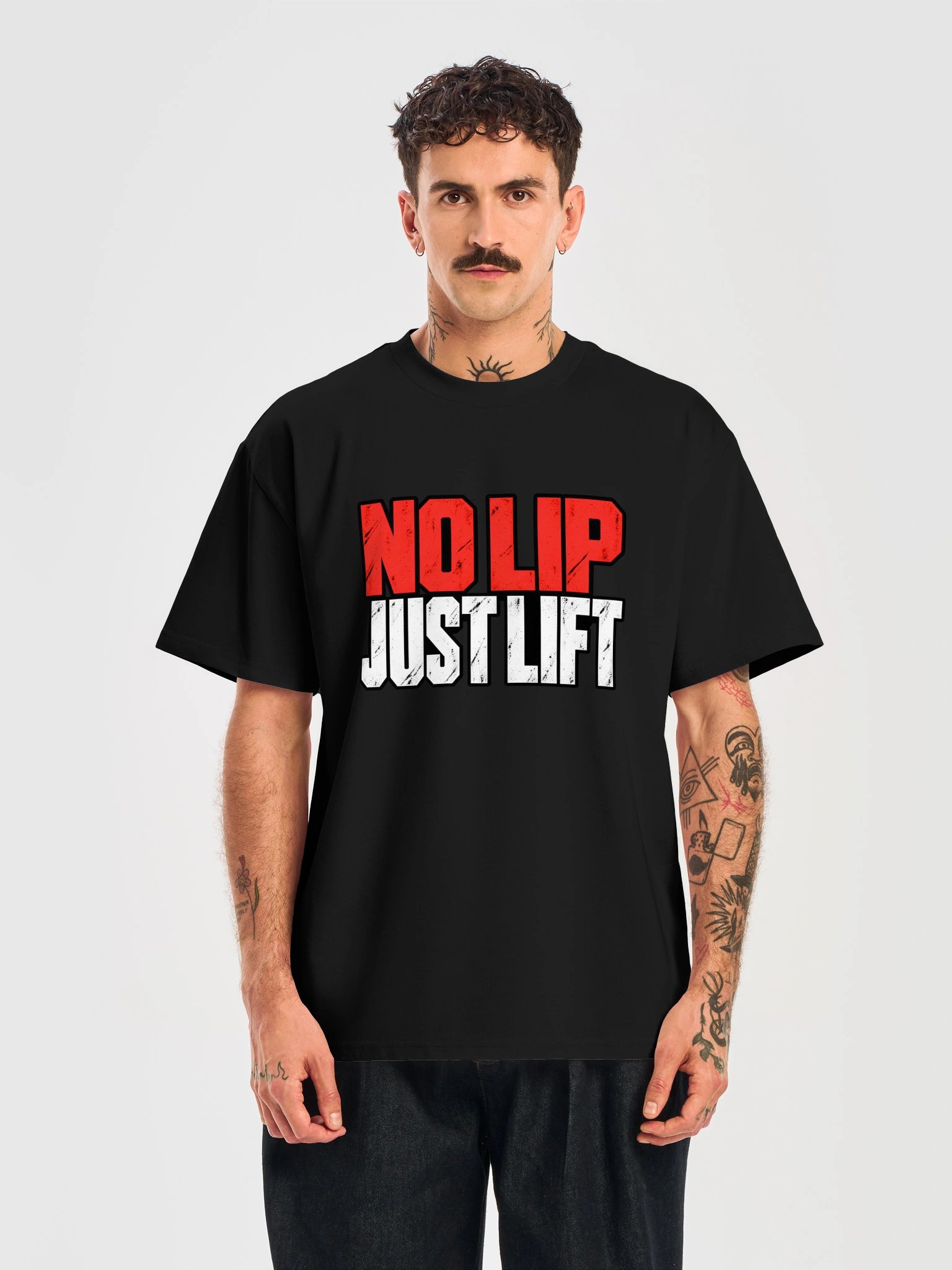 No Lip Just Lift Distressed Gym Tee product image (5)