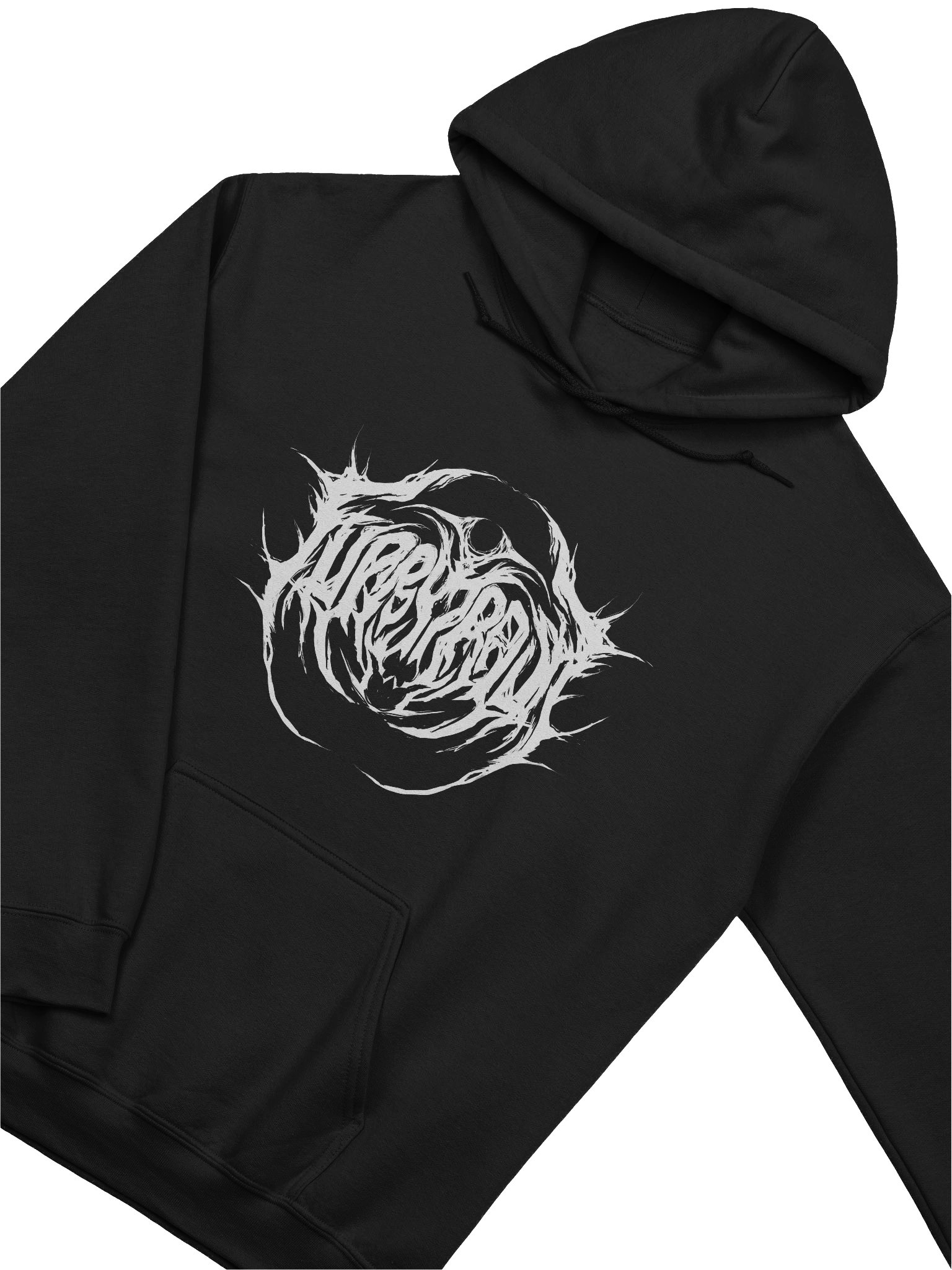 Furry Trash Hoodie – Metal Logo (White Print) product image (7)
