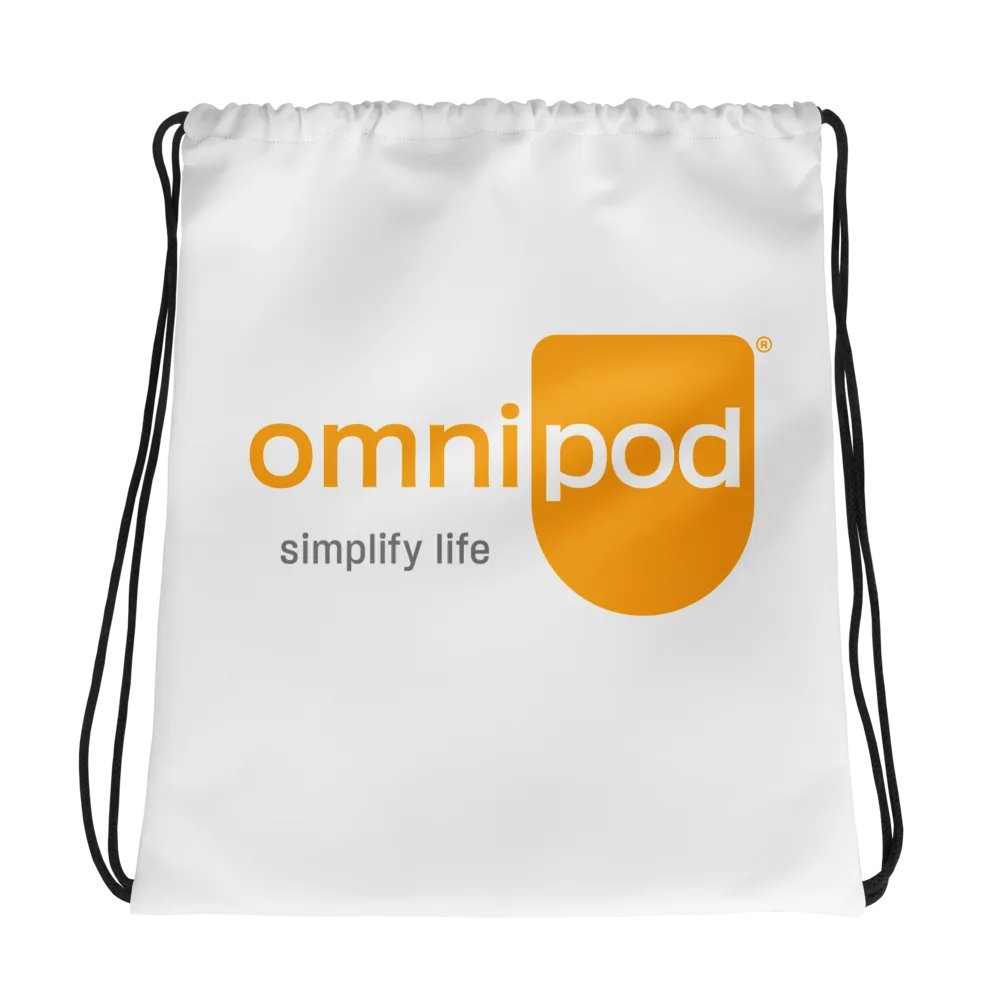 Omnipod Simplify Life All-Over Drawstring Bag product image (1)