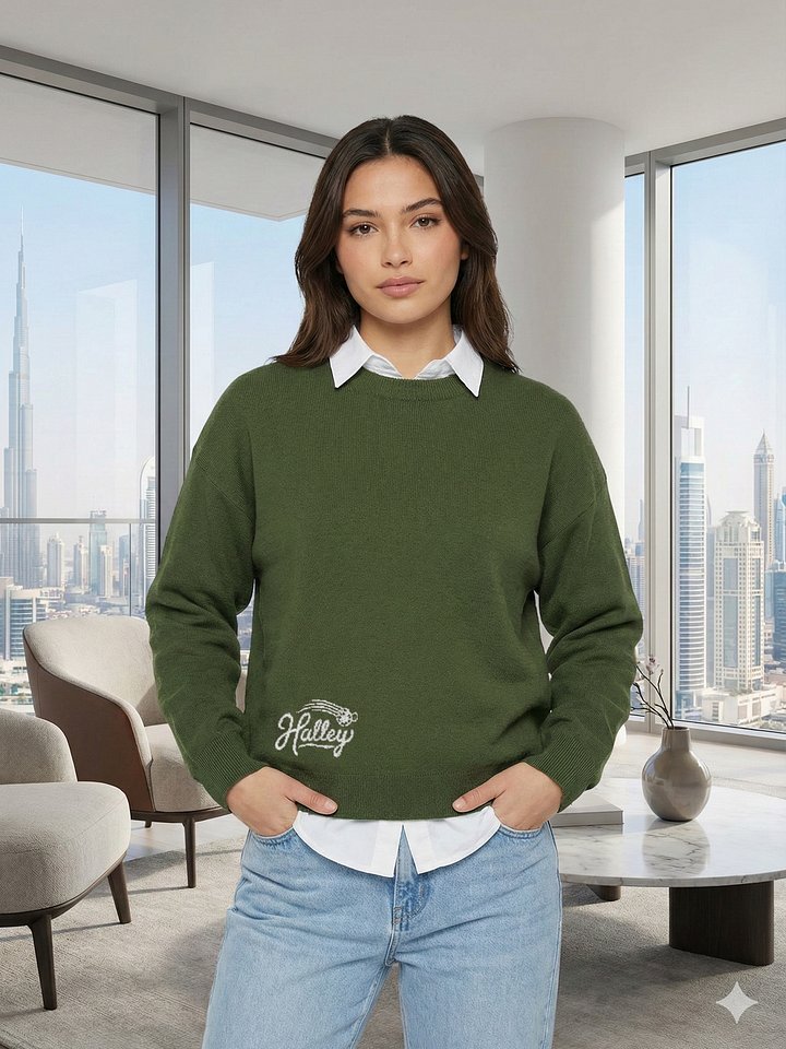 Green Knitted Sweater product image (1)
