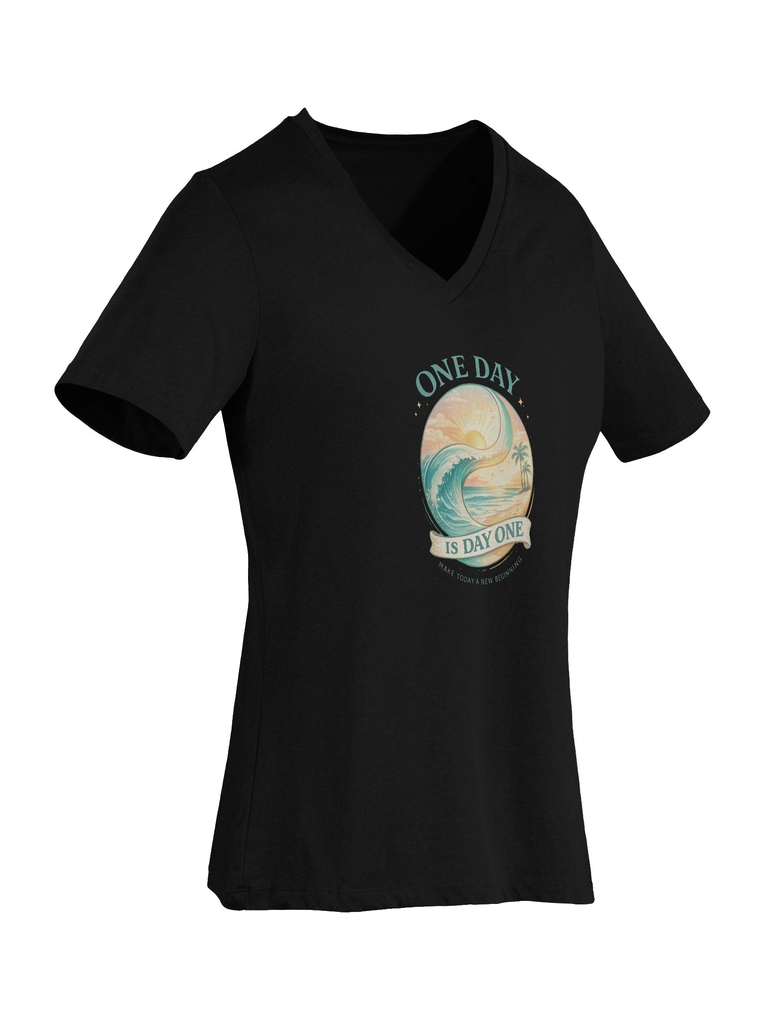 One Day Is Day One — Disney With Sean Show V-neck T-Shirt product image (43)