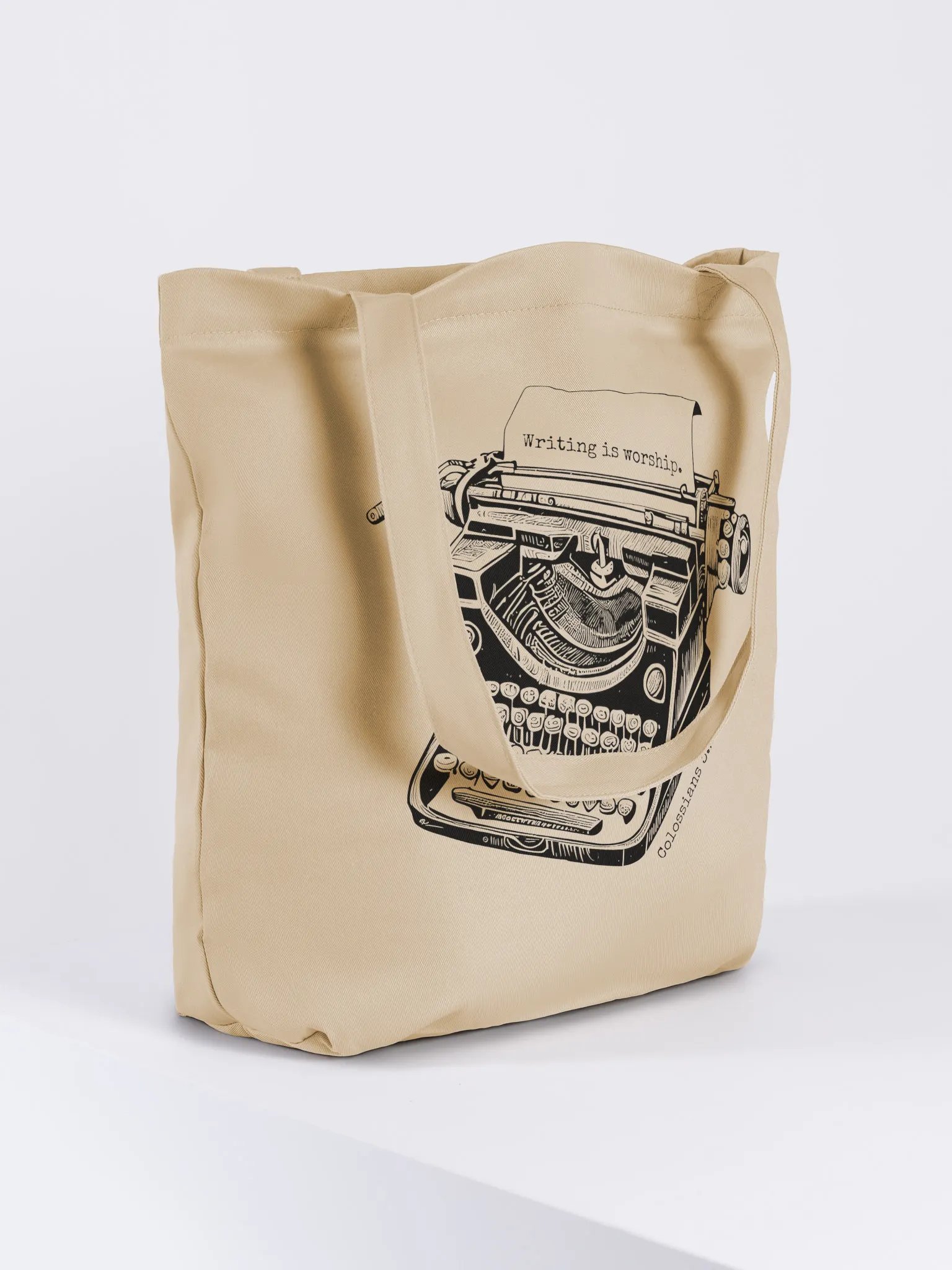 "Writing is worship" Tote product image (5)