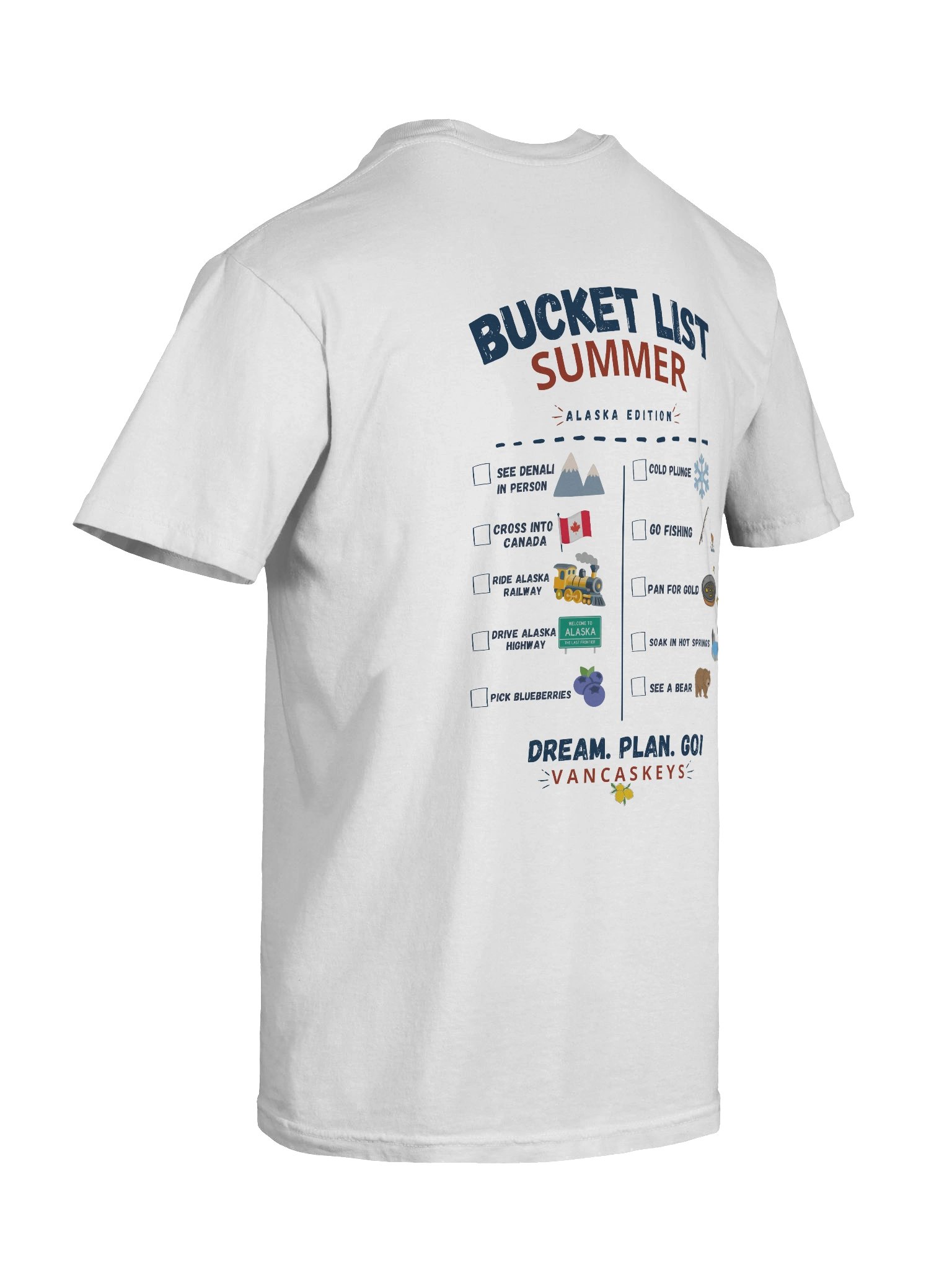 Bucket List Summer Comfort Cotton Tee (Color Summer) product image (16)